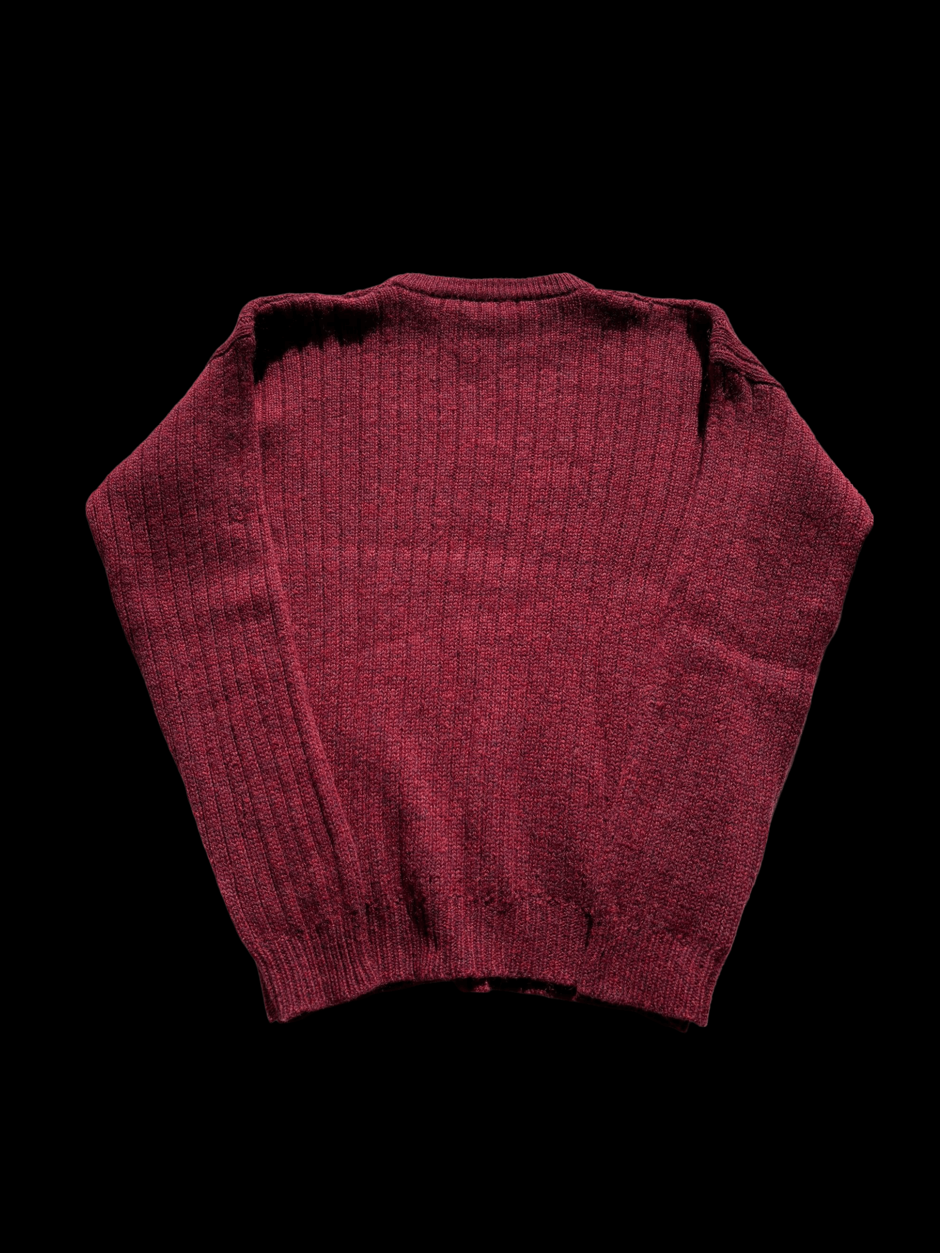 Christian Dior Monsieur Christian Dior vintage burgundy wool knit sweater Size US L / EU 52-54 / 3 - 2 Thumbnail