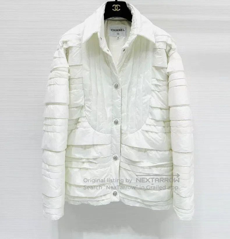Chanel Snow Series Snow White Cotton Down Jacket