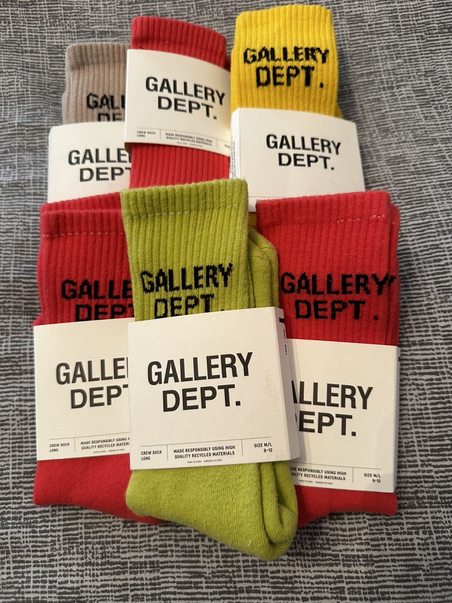 Gallery Dept. Gallery Dept Yellow Socks M/L Size ONE SIZE - 4 Thumbnail