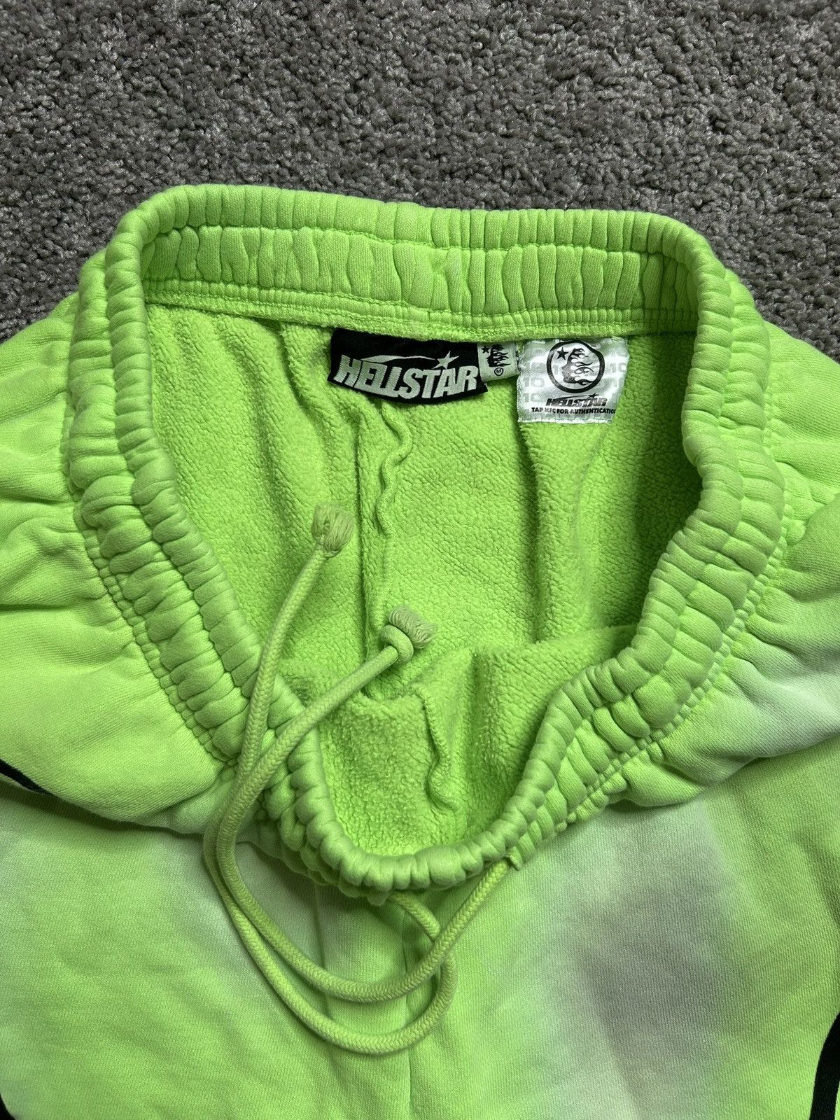 HELLSTAR Hellstar Flame Sweat Shorts Green Slime USA Size US 32 / EU 48 - 5 Thumbnail