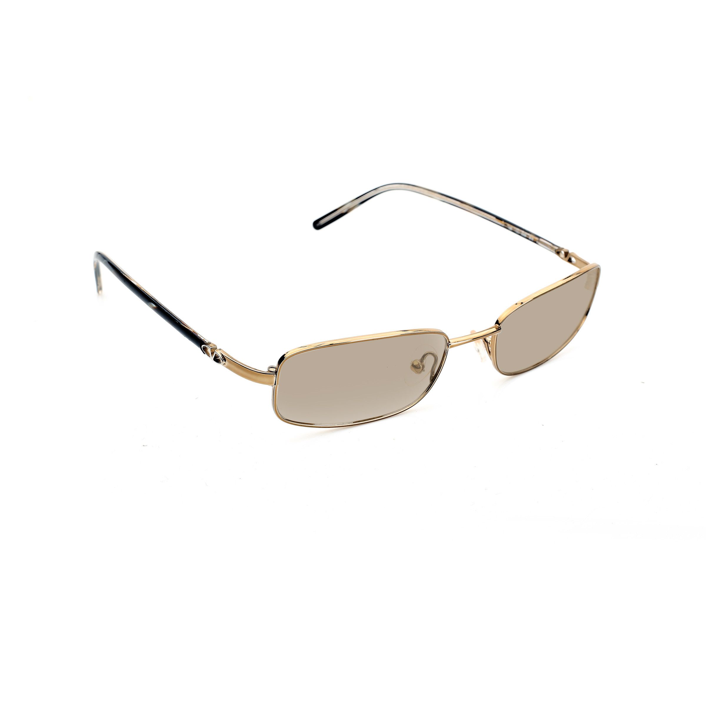 Valentino Valentino '90s Gold Paint Strokes Rectangular Sunglasses Size ONE SIZE - 3 Thumbnail