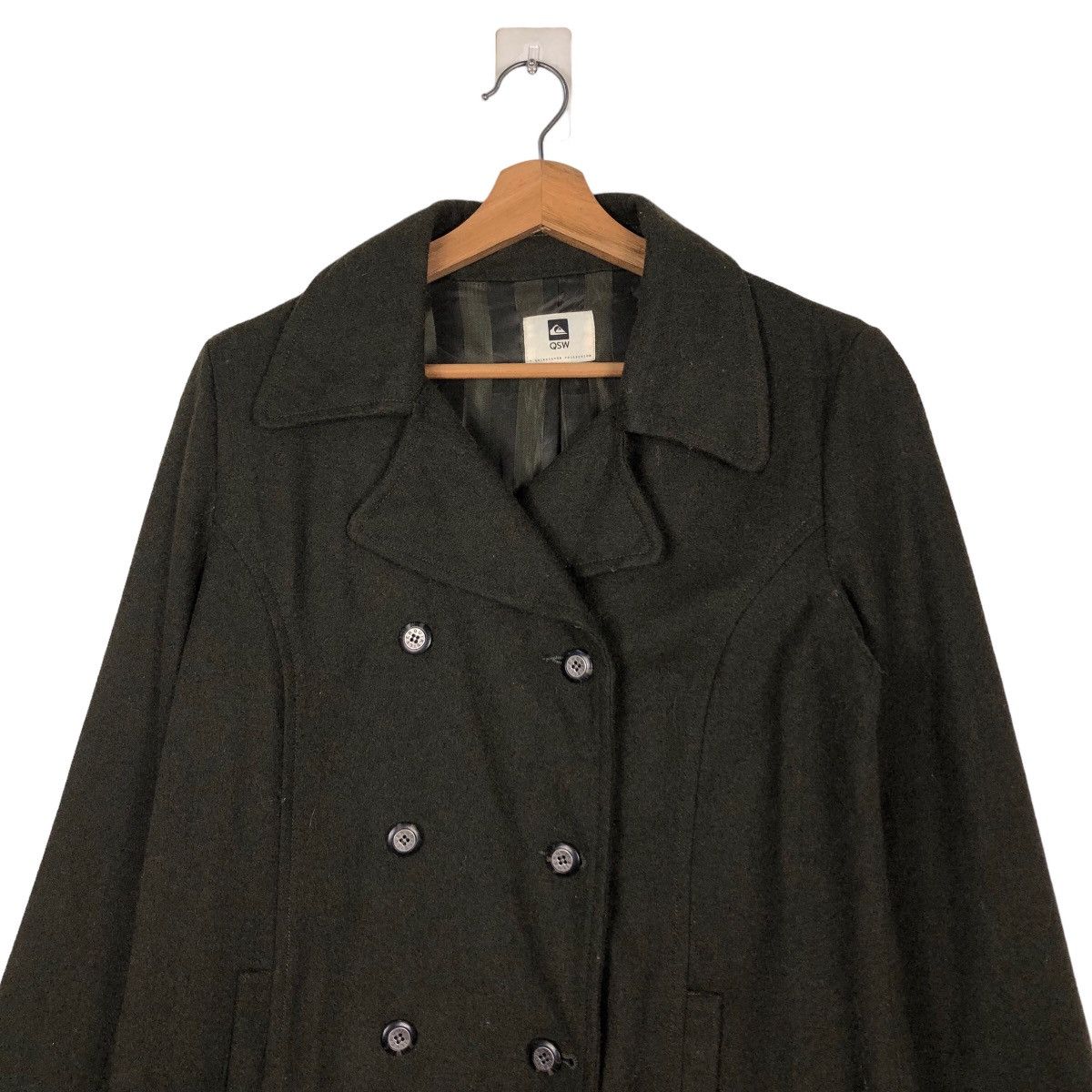 Japanese Brand 🔥Vintage Biker Jacket Quicksilver Double Collar Wool Size US S / EU 44-46 / 1 - 3 Thumbnail