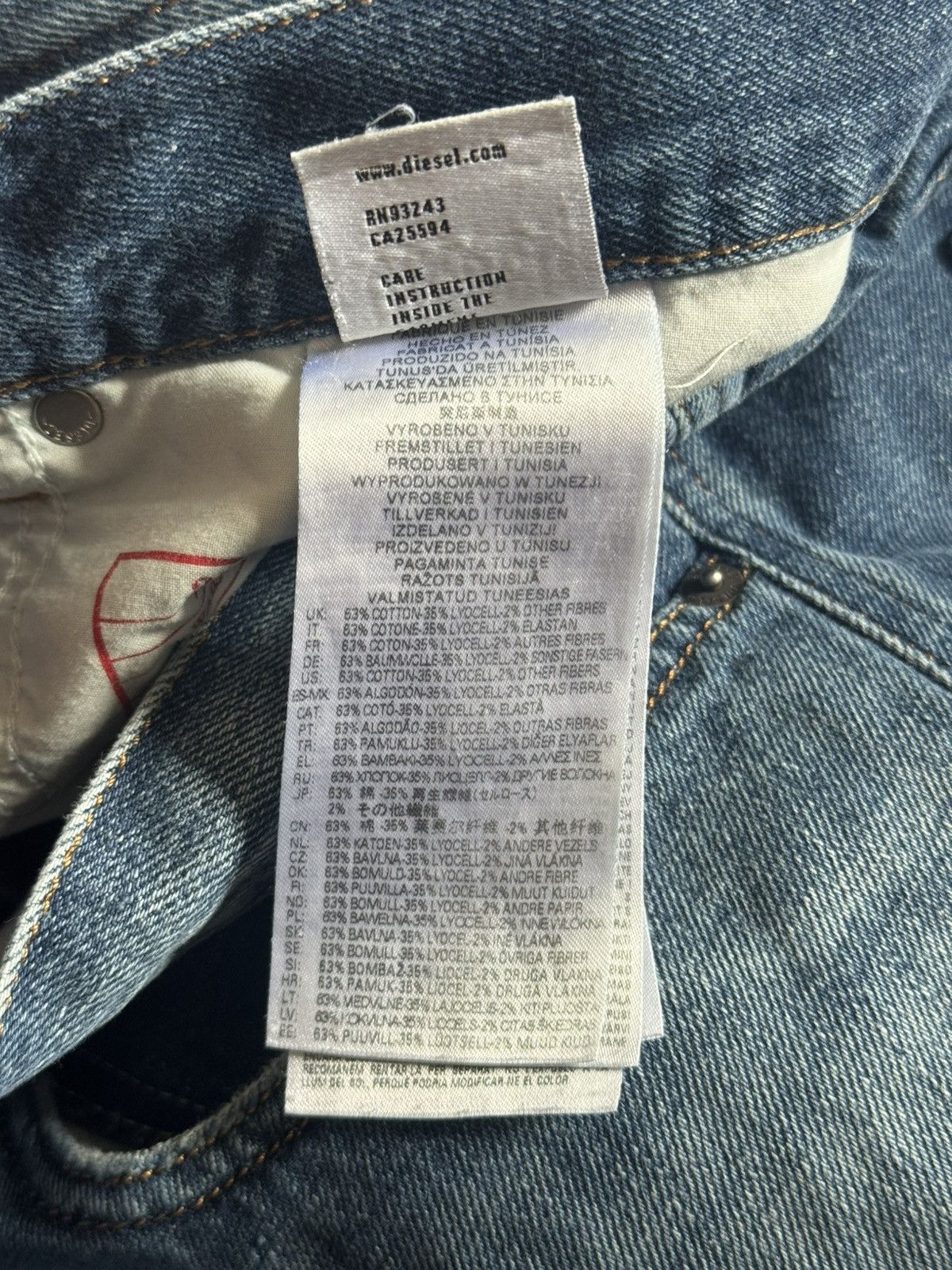 Other Diesel 36/32 2020 D-Viker baggy denim trouser Jean pant Y2K Size US 36 / EU 52 - 11 Thumbnail