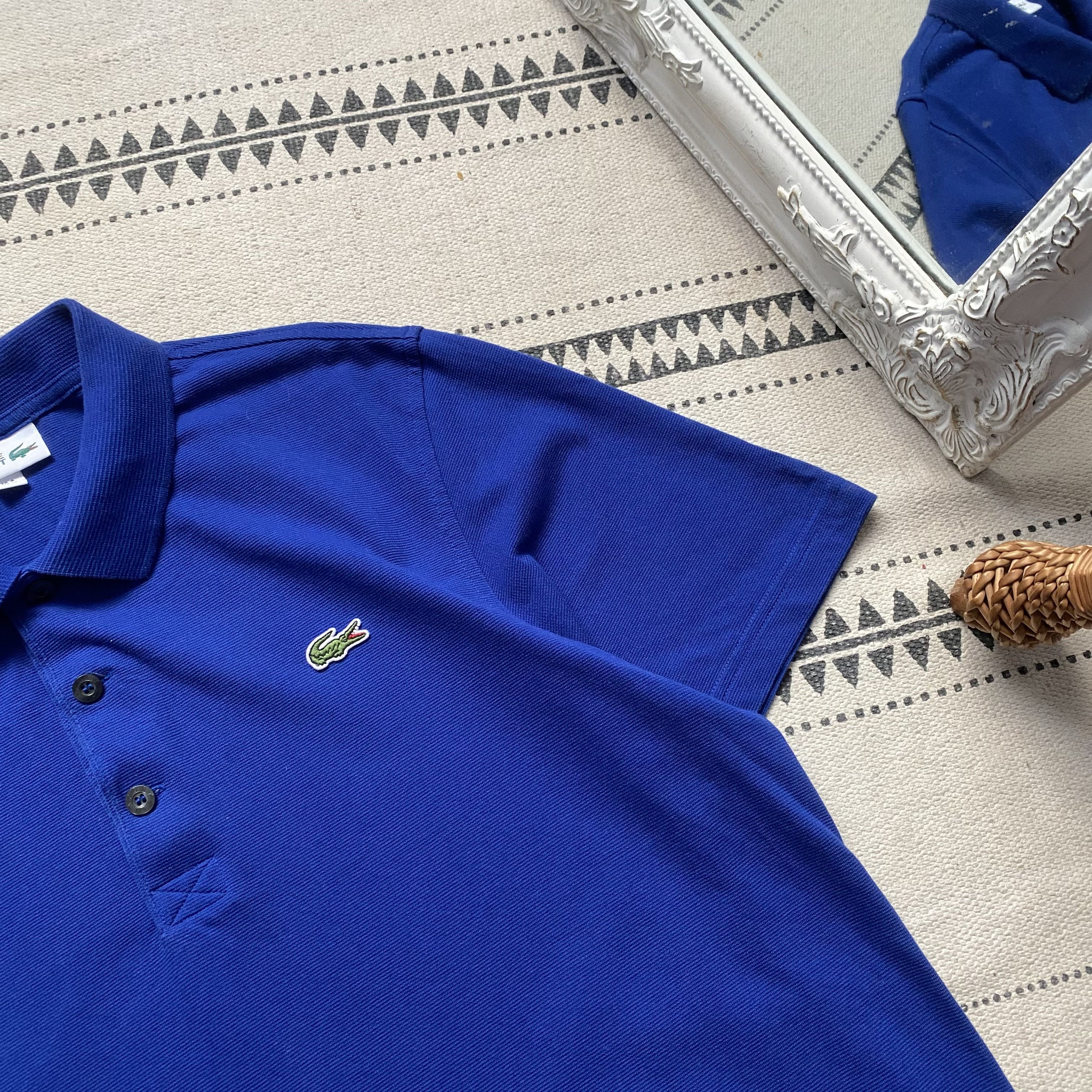 Lacoste 🐊Luxury Lacoste Polo blue Mens M t-shirt Size US M / EU 48-50 / 2 - 4 Thumbnail