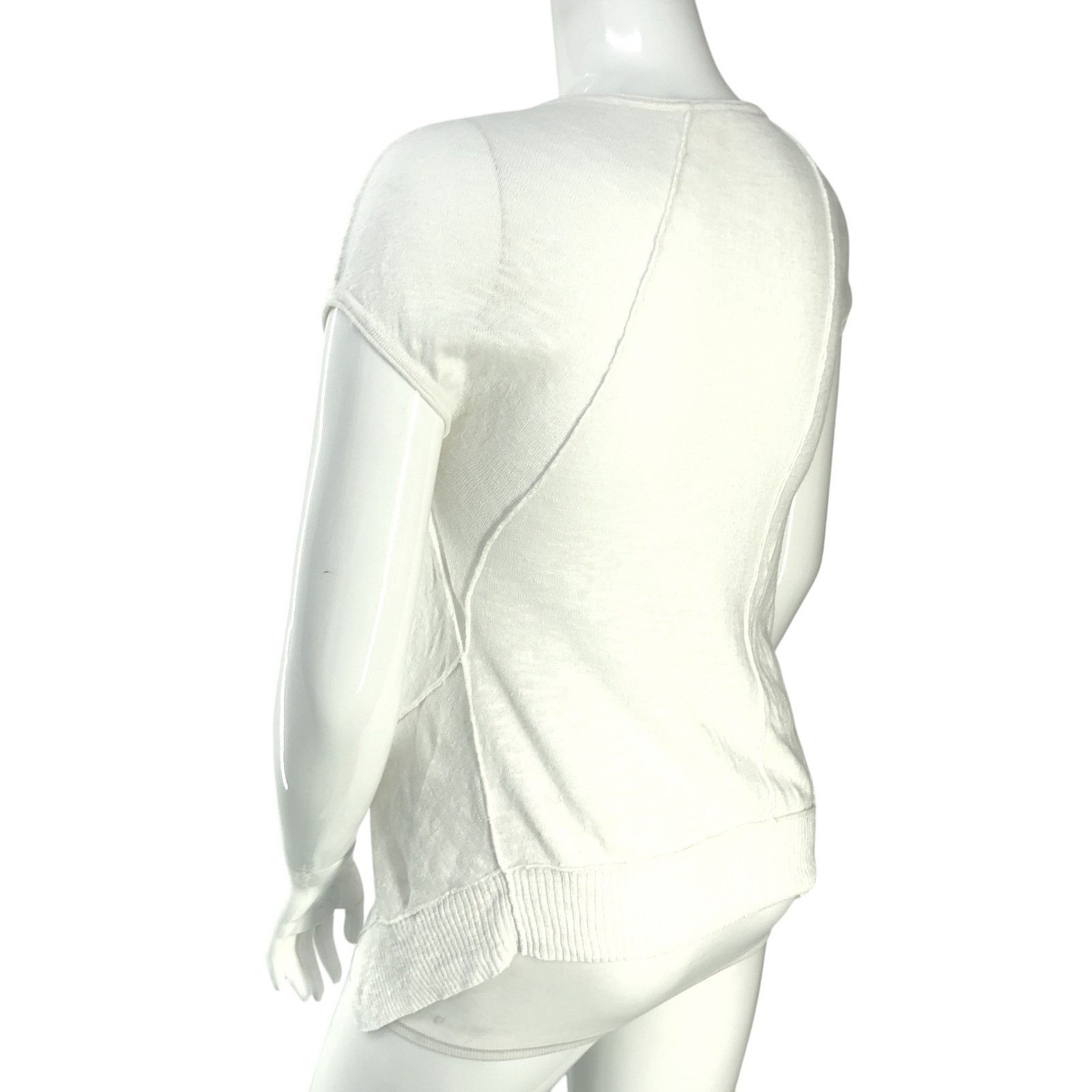Eileen Fisher Eileen Fisher Sz PM Top Organic Linen Cotton Slub Asymmetric Size M / US 6-8 / IT 42-44 - 6 Thumbnail
