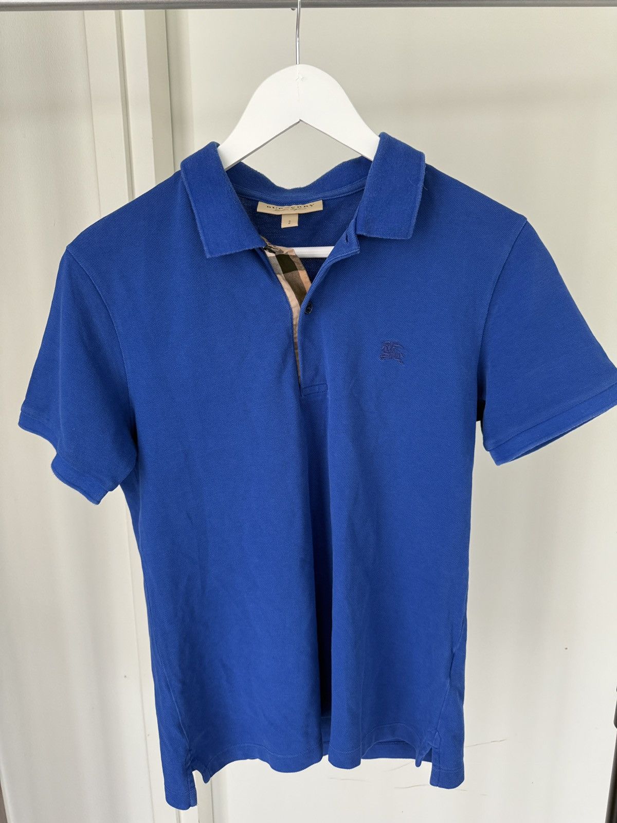 Burberry Burberry Royal Blue Polo Size US S / EU 44-46 / 1 - 1 Thumbnail