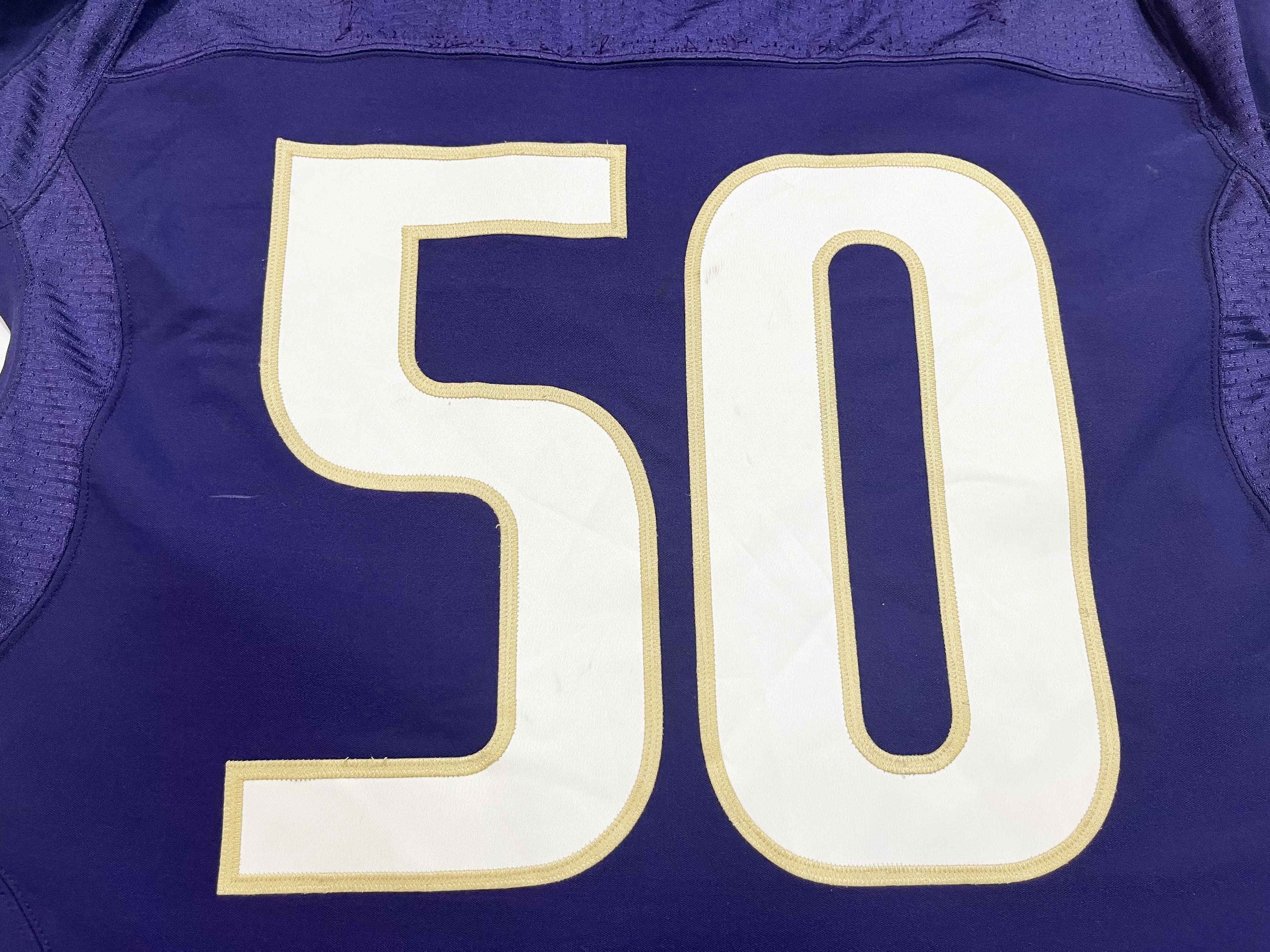 Nike Nike Washington Huskies #50 NCAA Football Game Jersey Size US L / EU 52-54 / 3 - 6 Thumbnail