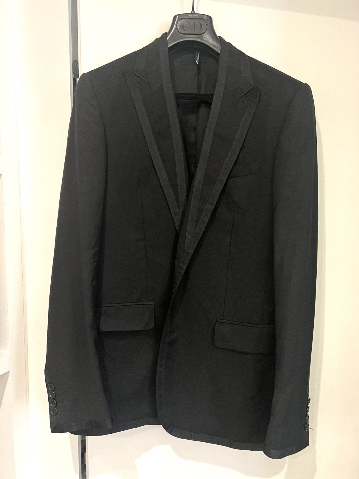 Dior × Hedi Slimane Hedi Gorgeous DH Archive FW2007 “Grain de poudre” Blazer Size 50R - 3 Thumbnail