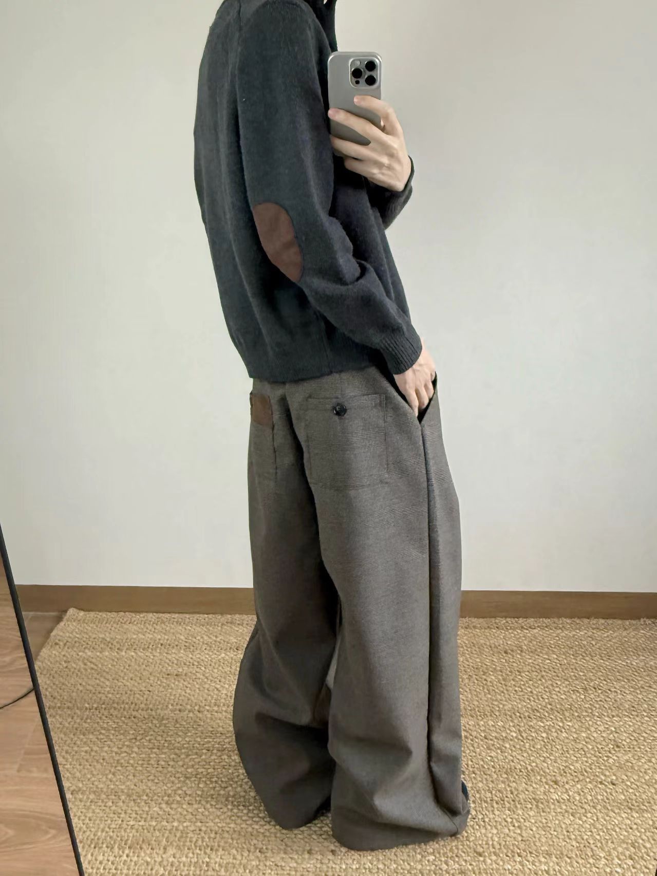 Other Casual Old Money Style Wide-Leg Trousers Size US 34 / EU 50 - 5 Thumbnail
