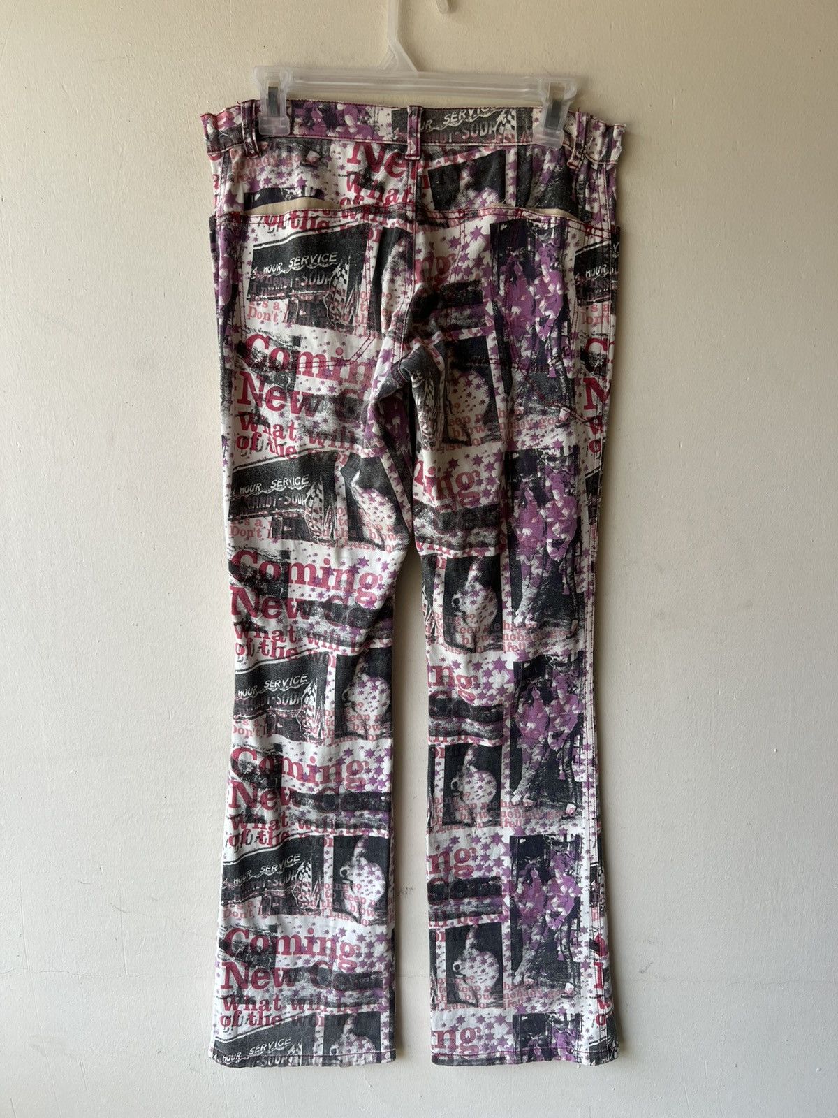 semanticdesign Vintage Algonquins Japan All Print Stretch Bootcut Pant Size US 29 - 20 Thumbnail
