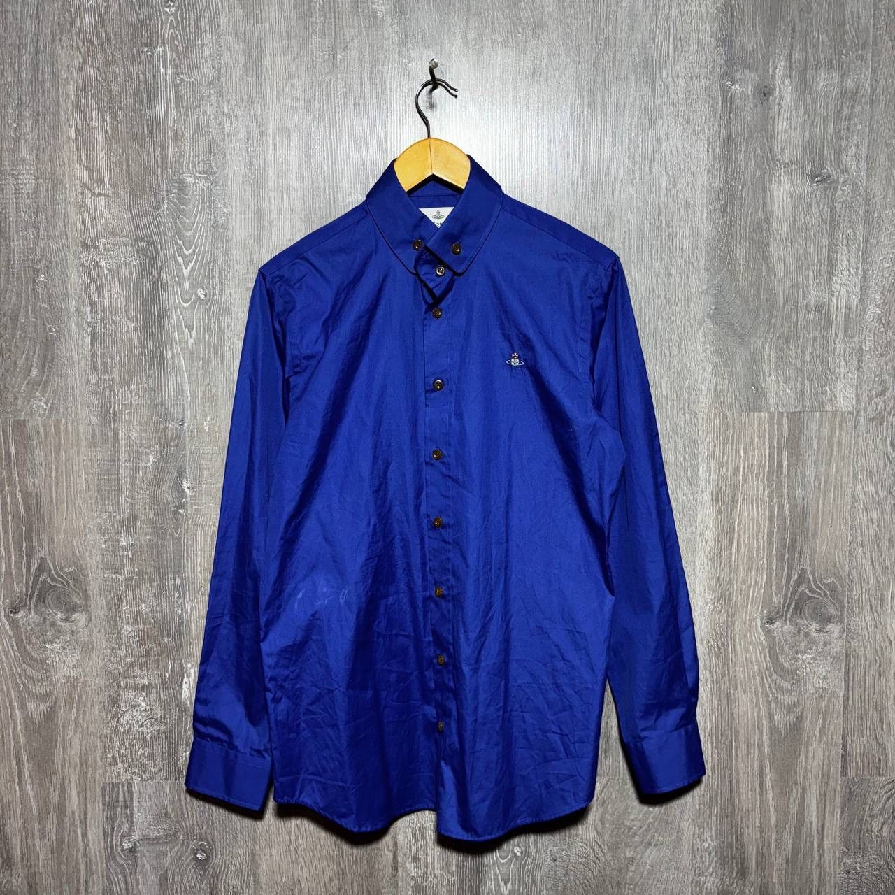 Vivienne Westwood Cotton Button Up Shirt Blue