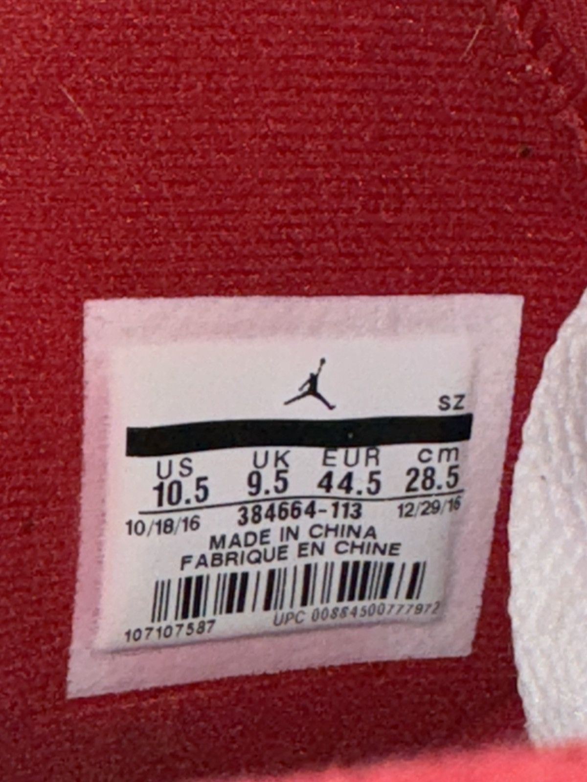 Jordan Brand Size:10.5 Retro 6 Alternate Hare Size US 10.5 / EU 43-44 - 7 Thumbnail