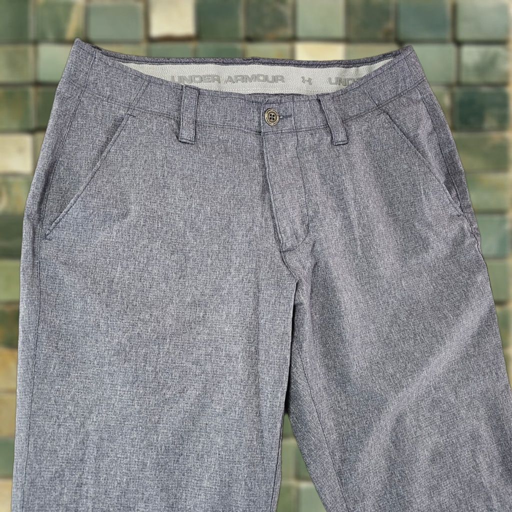 Under Armour Under Armour Pants Mens 32x28 Blue Chino Performance Moisture Wicking Breathable Slim/Relaxed Straight Front Flat Front Size US 32 / EU 48 - 1 Thumbnail