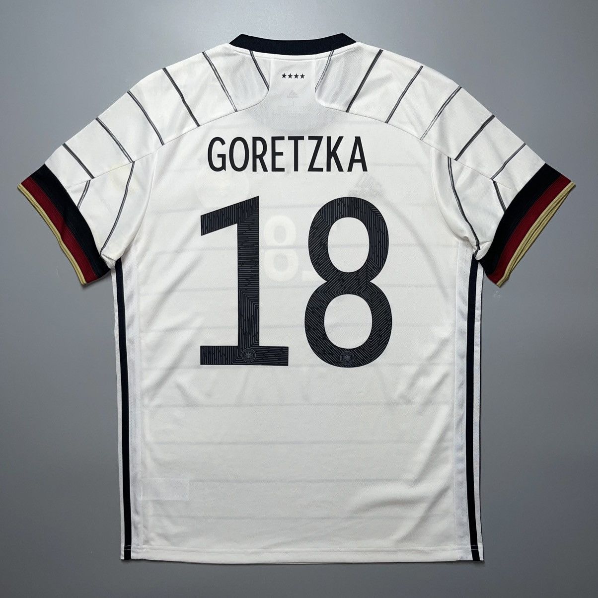 Adidas GERMANY ADIDAS 2020 EURO FOOTBALL HOME JERSEY #18 GORETZKA Size US L / EU 52-54 / 3 - 1 Thumbnail
