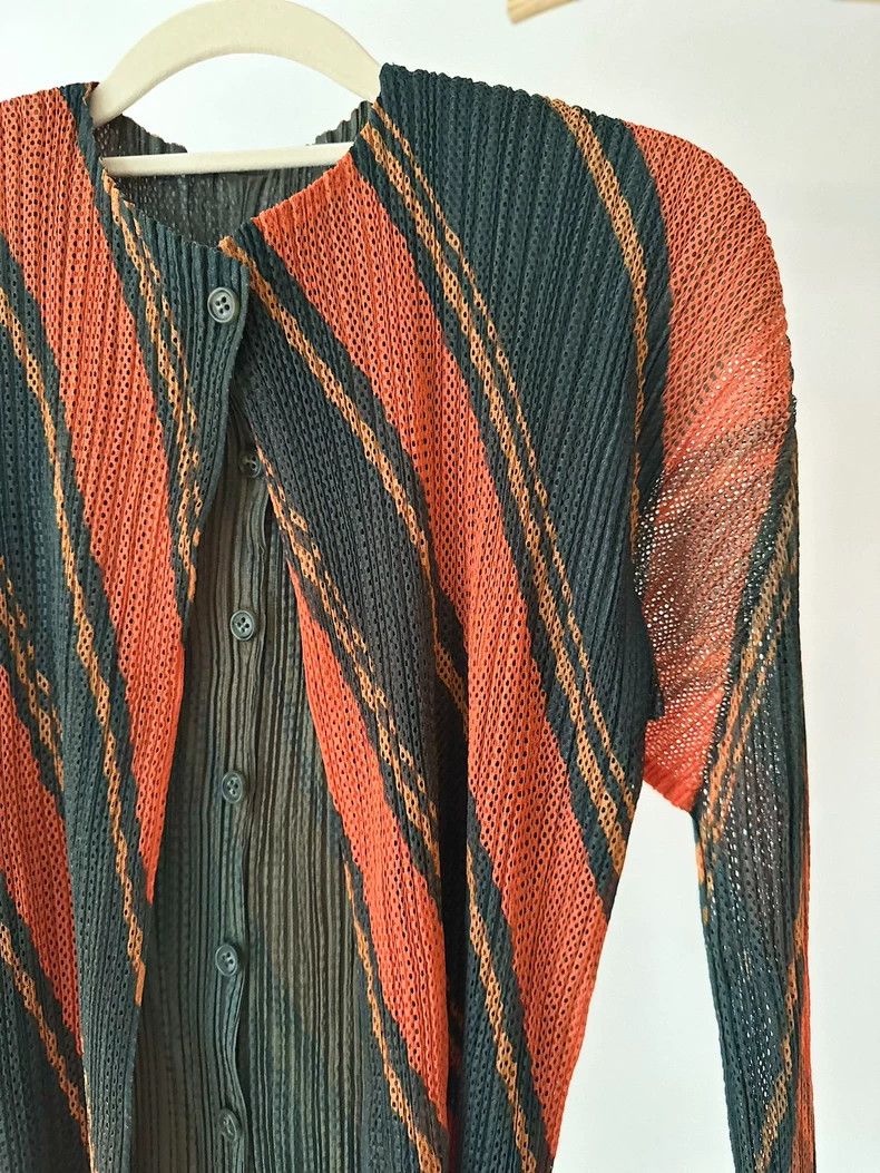 Issey Miyake Issey Miyake size:3 Black and orange double-layer contrast Size M / US 6-8 / IT 42-44 - 3 Thumbnail