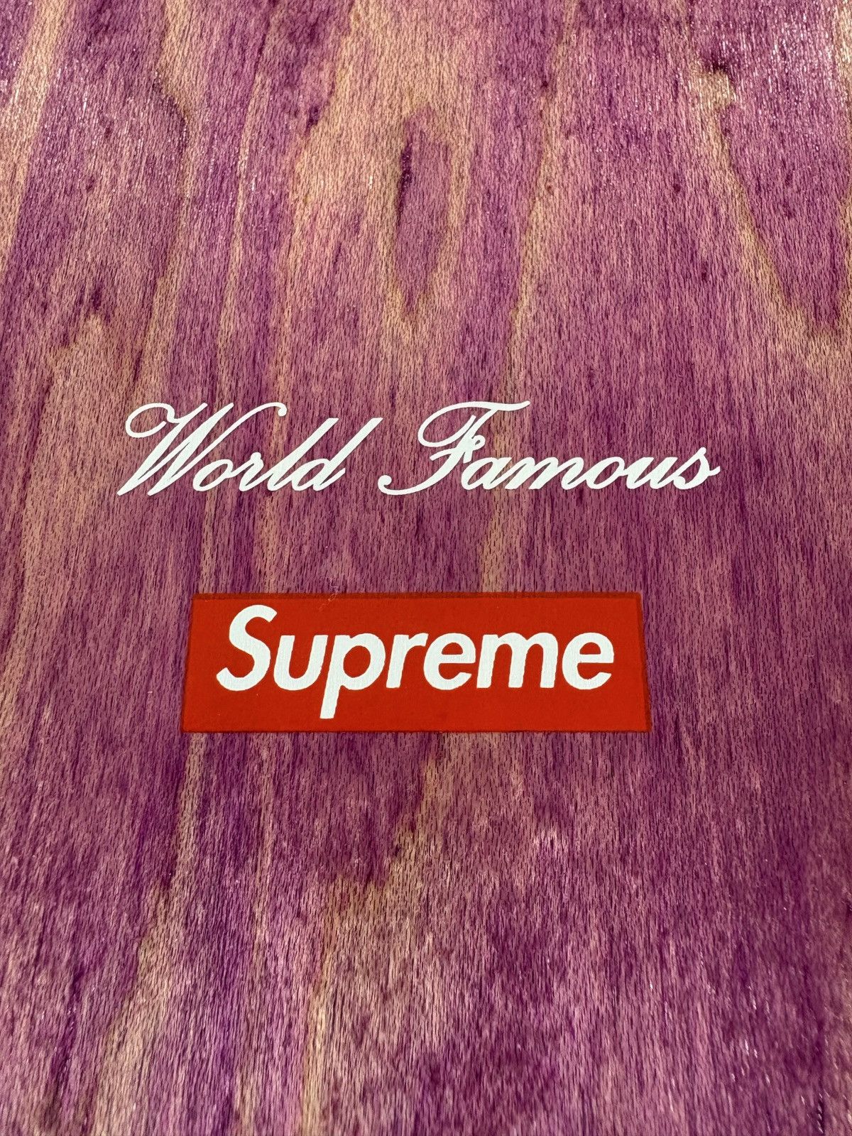 Supreme Supreme x Mark Gonzales Skate Deck Pink Purple Size ONE SIZE - 2 Thumbnail