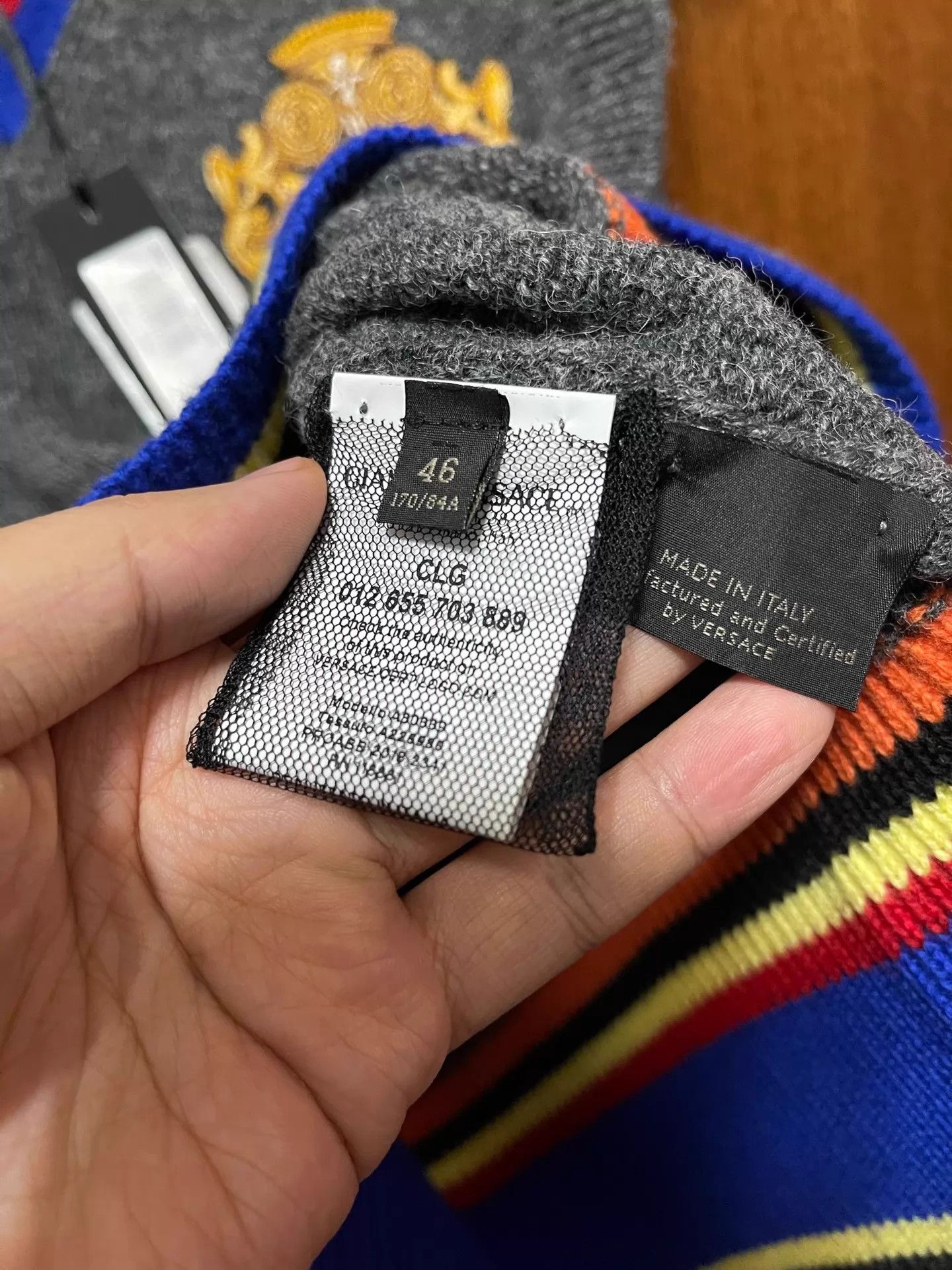 Versace Versace Color Block Wool Vest Slim 46 Unisex Size US S / EU 44-46 / 1 - 7 Thumbnail