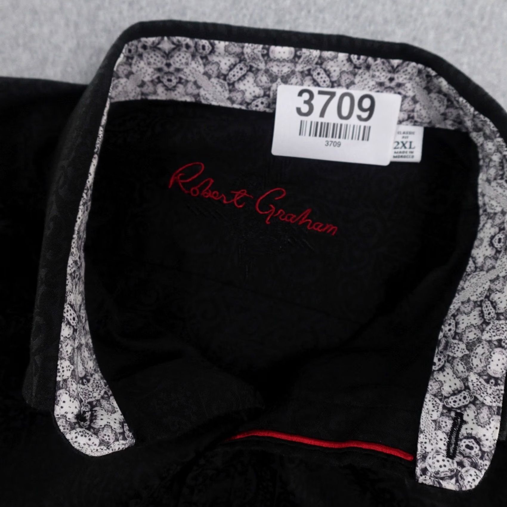 Robert Graham Robert Graham Shirt Mens 2XL Paisley Black Long Sleeve Button-Up Size US XXL / EU 58 / 5 - 4 Thumbnail