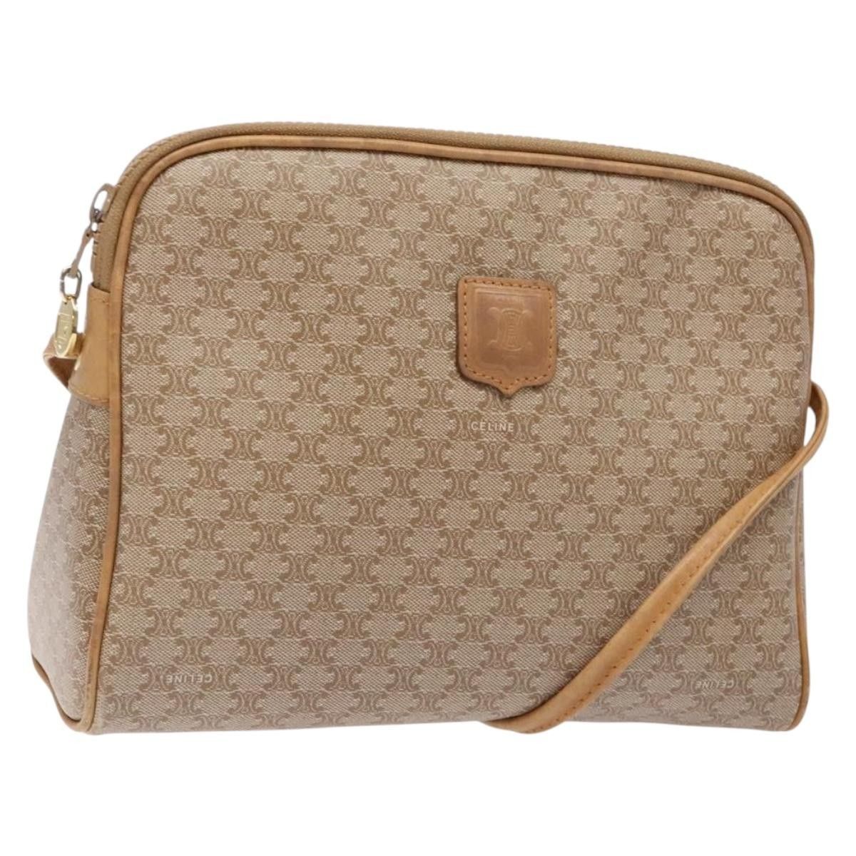 Celine Celine Vintage Macadam Shoulder Bag Canvas and Leather Size ONE SIZE - 1 Thumbnail