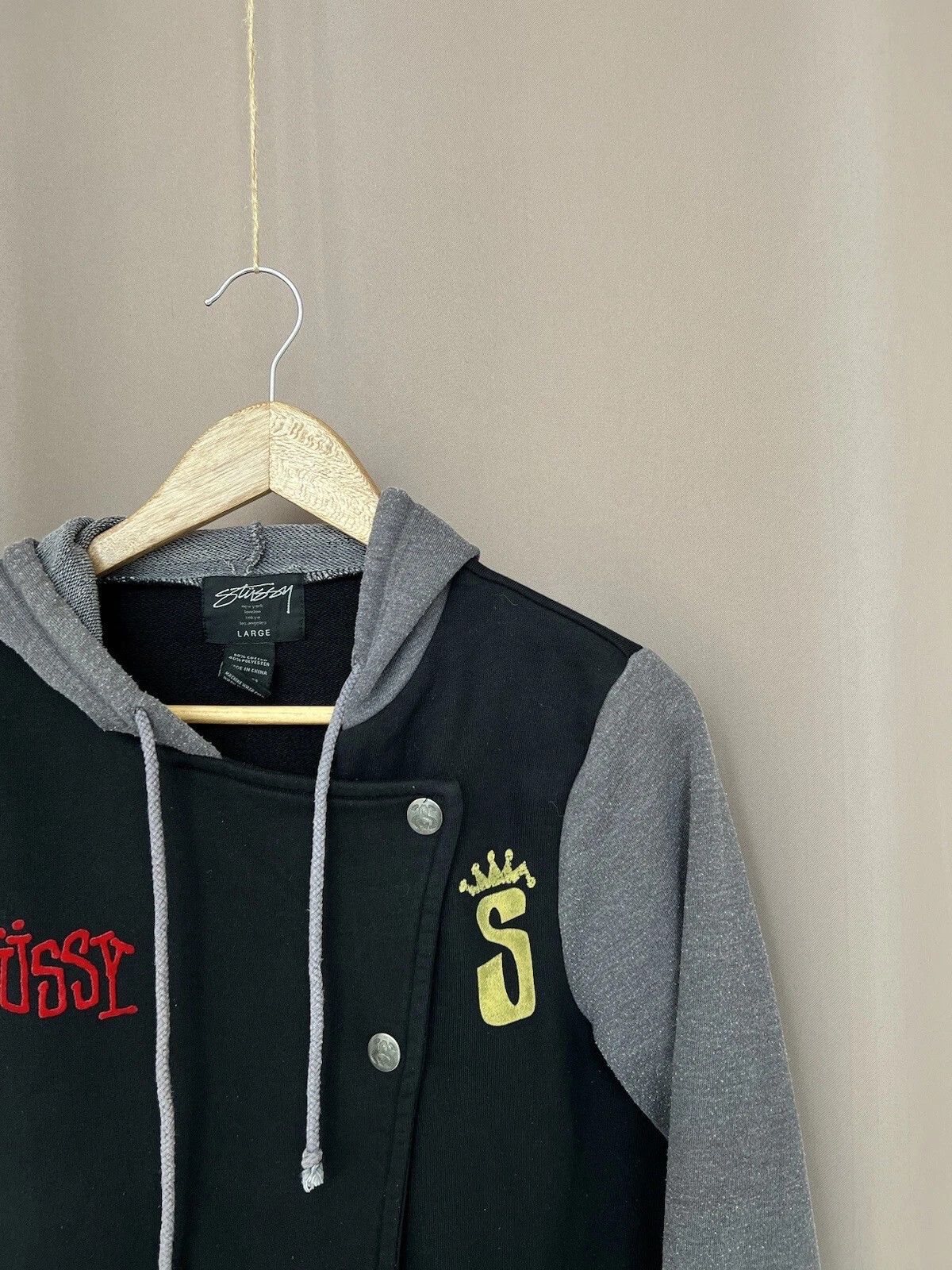 Stussy Stussy Snap Jacket Womens Size L Crown Logo Bomber Vintage Size L / US 10 / IT 46 - 6 Thumbnail