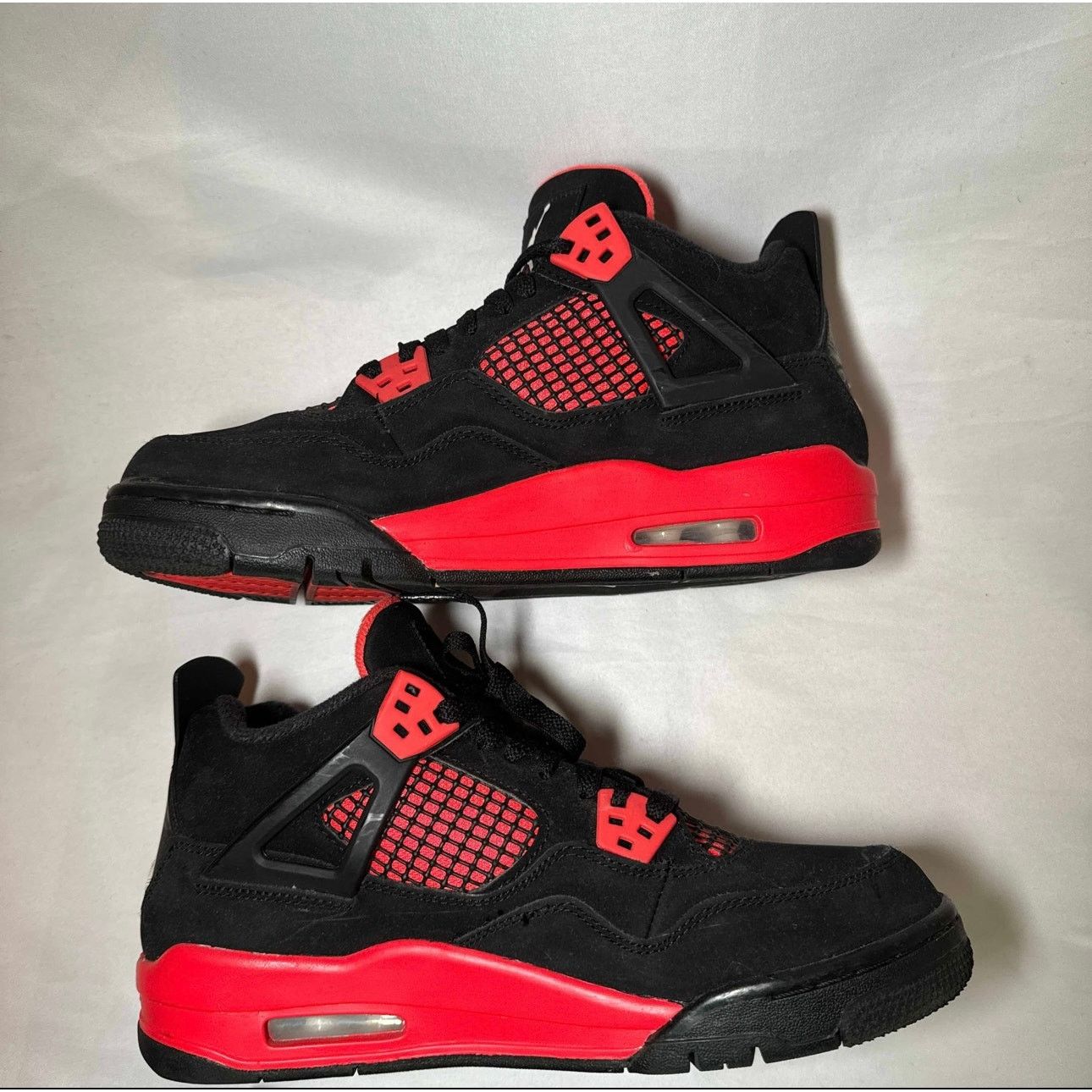 Jordan Brand × Nike Size 6.5 Nike Air Jordan 4 Retro GS Red Thunder Men's Shoes Size US 6.5 / EU 39-40 - 3 Thumbnail