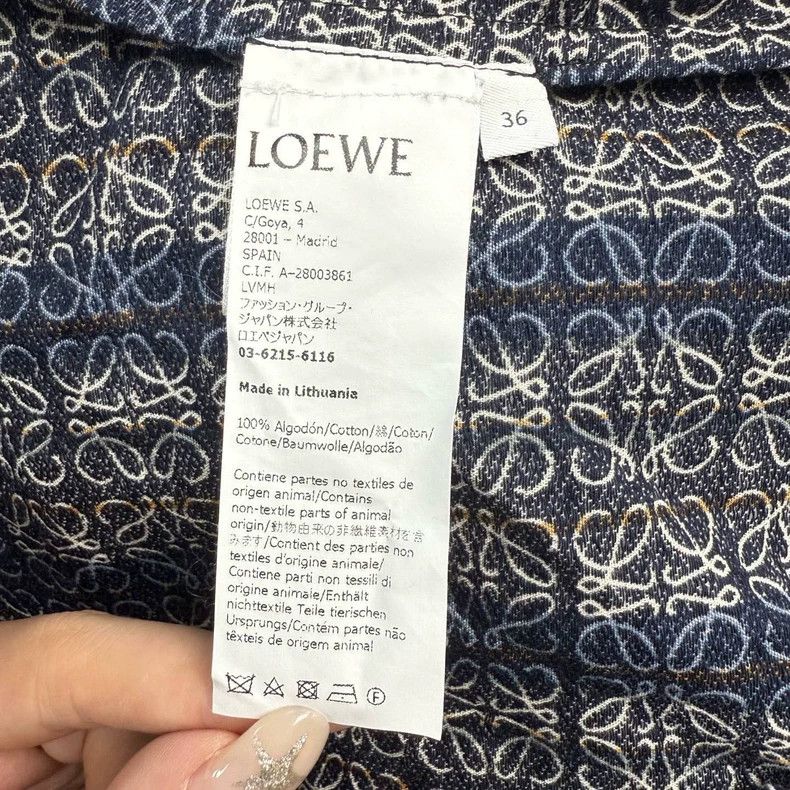 Loewe LOEWE National style vertical stripes full print shirt jac Size XS / US 0-2 / IT 36-38 - 6 Thumbnail