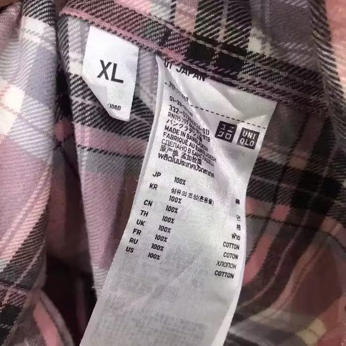 Japanese Brand Japanese Brand Uniqlo Flannel Shirt Button Up Size US XL / EU 56 / 4 - 7 Thumbnail
