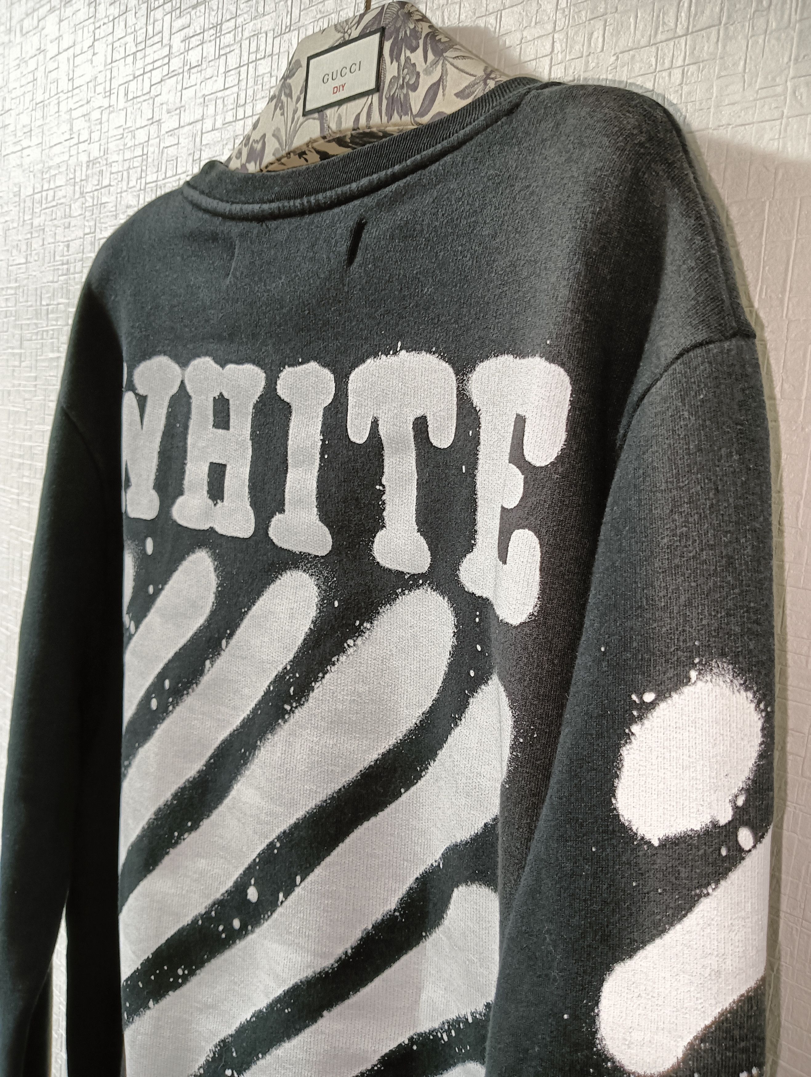 Off-White Diagonal Spray Sweatshirt Size US M / EU 48-50 / 2 - 3 Thumbnail