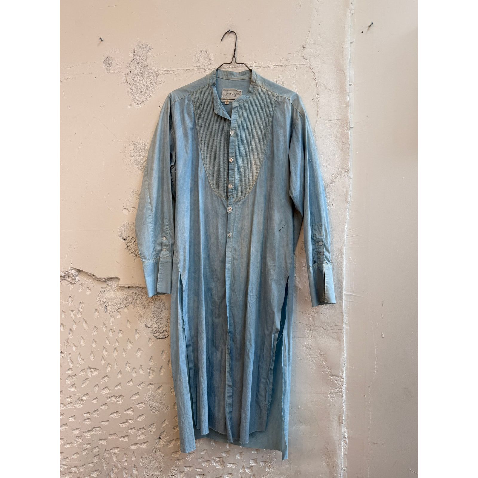 Greg Lauren Greg Lauren SAMPLE Classic Bib Long Studio Shirt Size US L / EU 52-54 / 3 - 1 Thumbnail