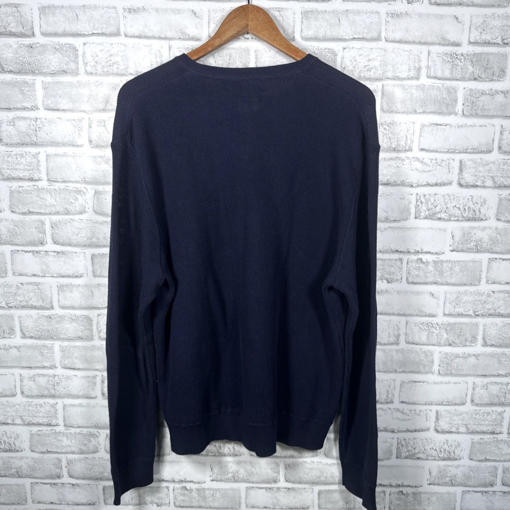 Polo Ralph Lauren Polo Ralph Lauren Sweater Men XL Blue 100% Cotton V-Neck Pullover Size US XL / EU 56 / 4 - 4 Thumbnail