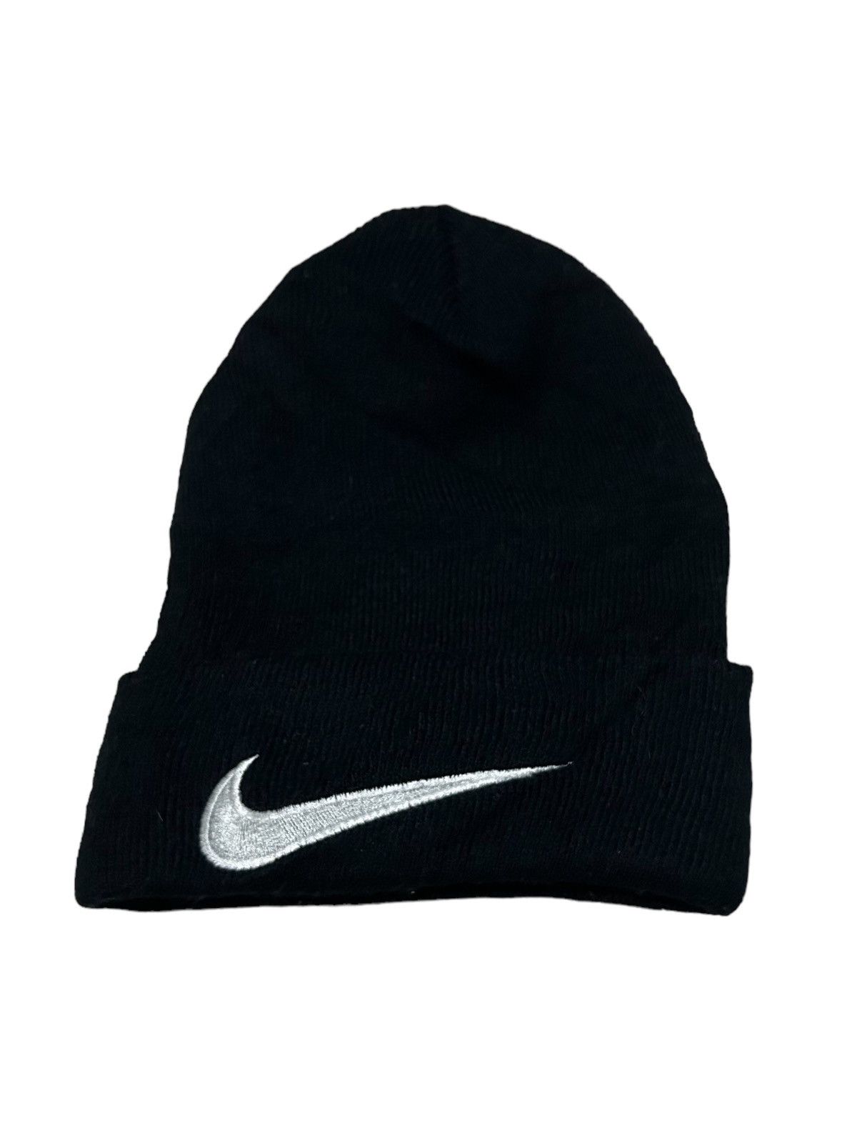 Nike × Vintage Vintage Nike swoosh Big Logo Beanie Hats Size ONE SIZE - 2 Thumbnail