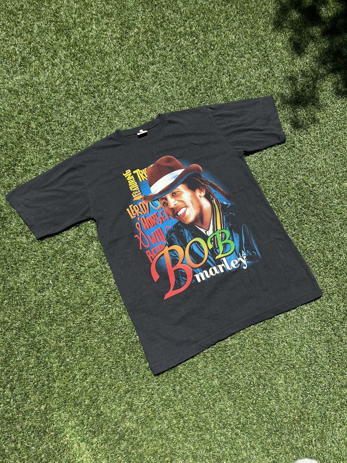 Vintage VTG 00’s Bob Marley Rap Style Black Tee Size US L / EU 52-54 / 3 - 2 Thumbnail