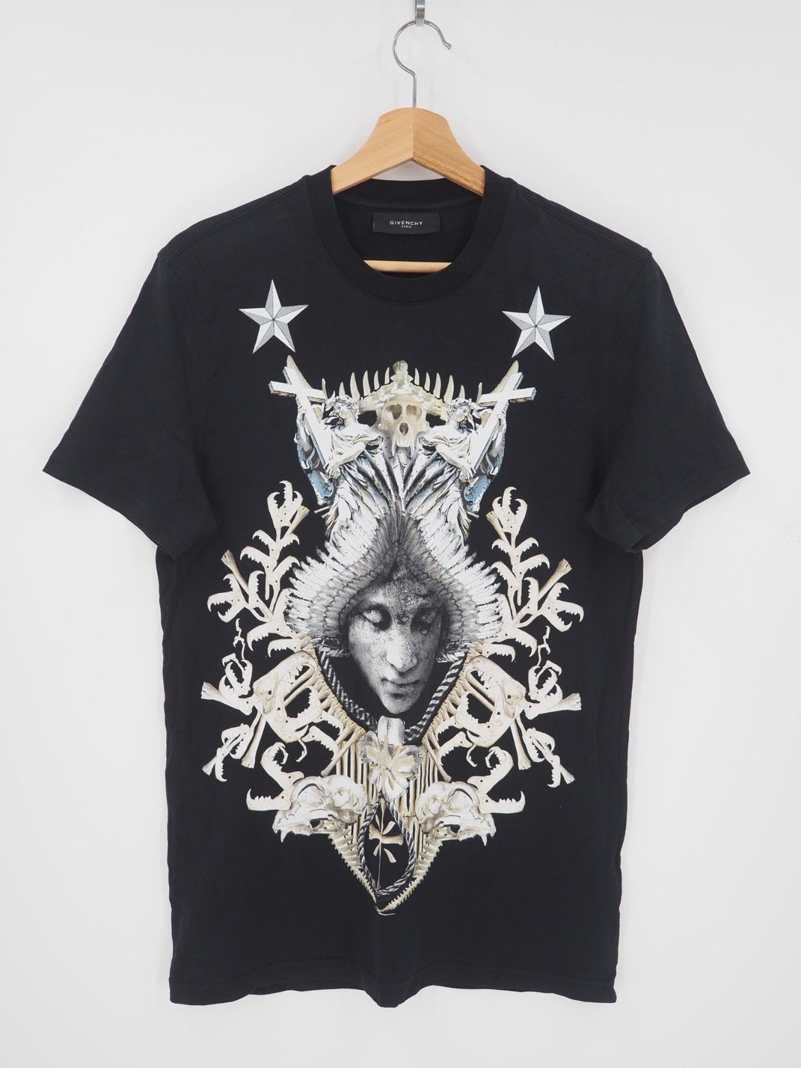 Givenchy Givenchy 12AW Angel Crest Tee-2507 Size US S / EU 44-46 / 1 - 1 Thumbnail