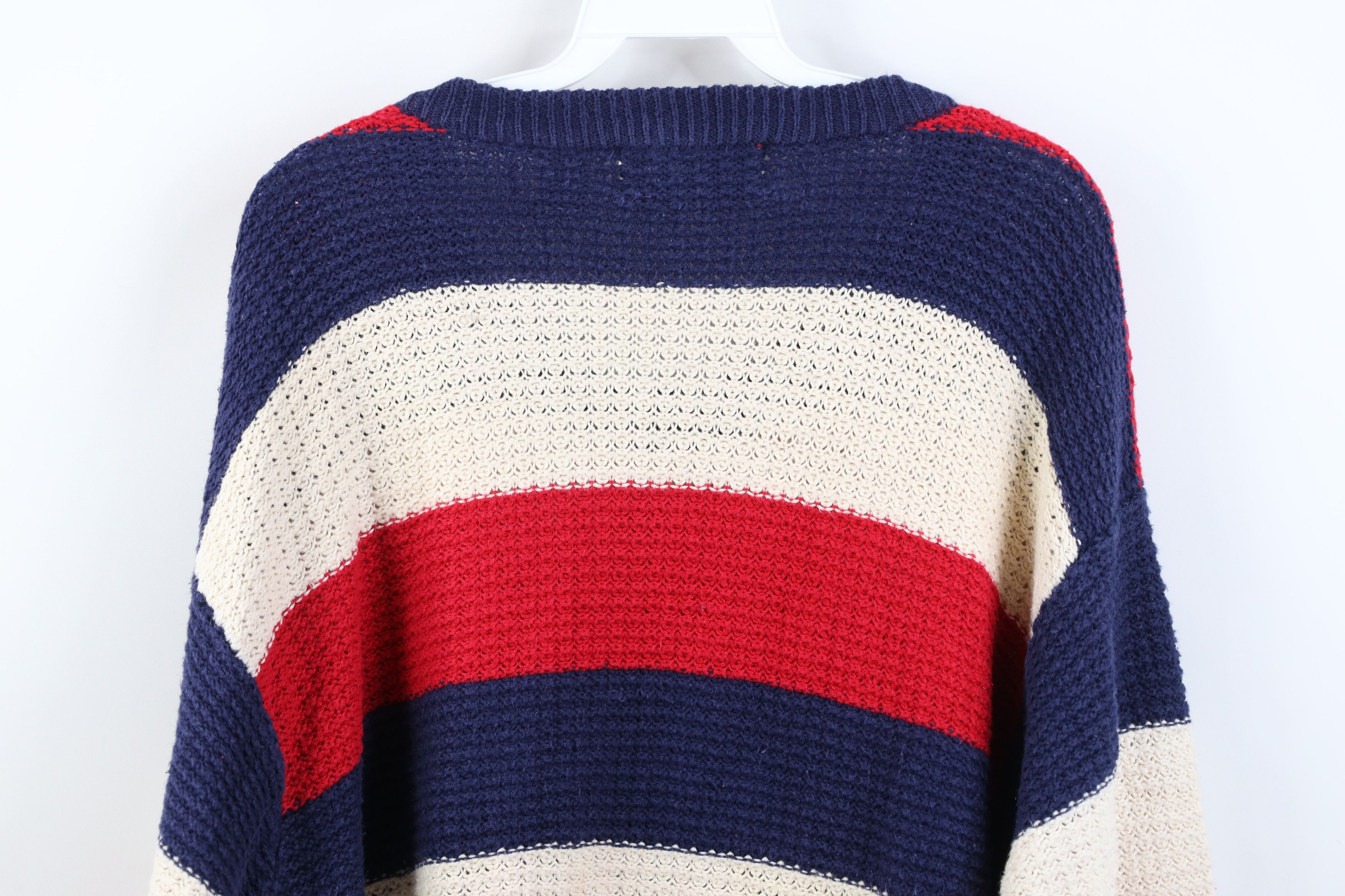 American Eagle Outfitters Vintage 90s American Eagle Outfitters Striped Knit Sweater Size US L / EU 52-54 / 3 - 11 Thumbnail