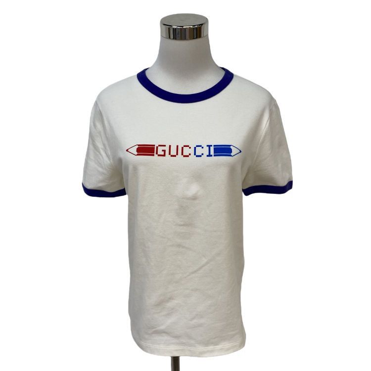Gucci Gucci Graphic Logo Ringer T-Shirt Size M Size US M / EU 48-50 / 2 - 1 Thumbnail
