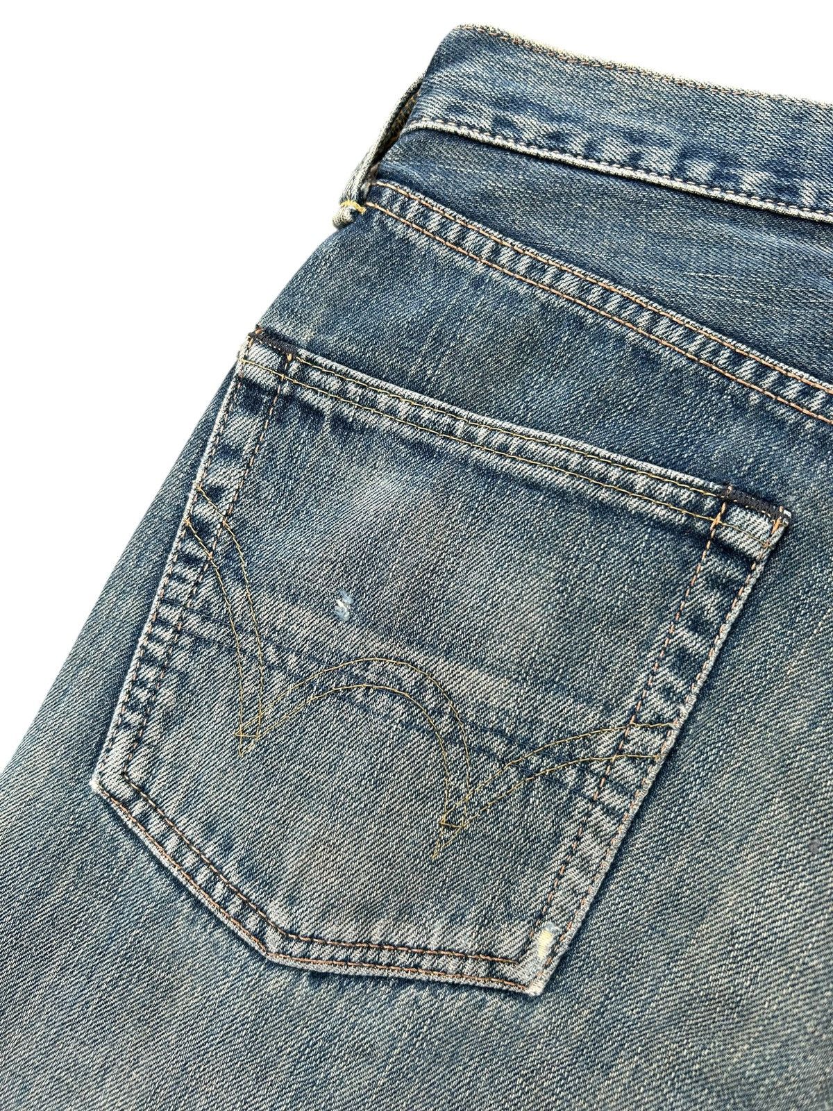 Japanese Brand × Kapital × Vintage Edwin Selvedge Distressed Rusty mud Wash Denim Size US 28 / EU 44 - 12 Thumbnail
