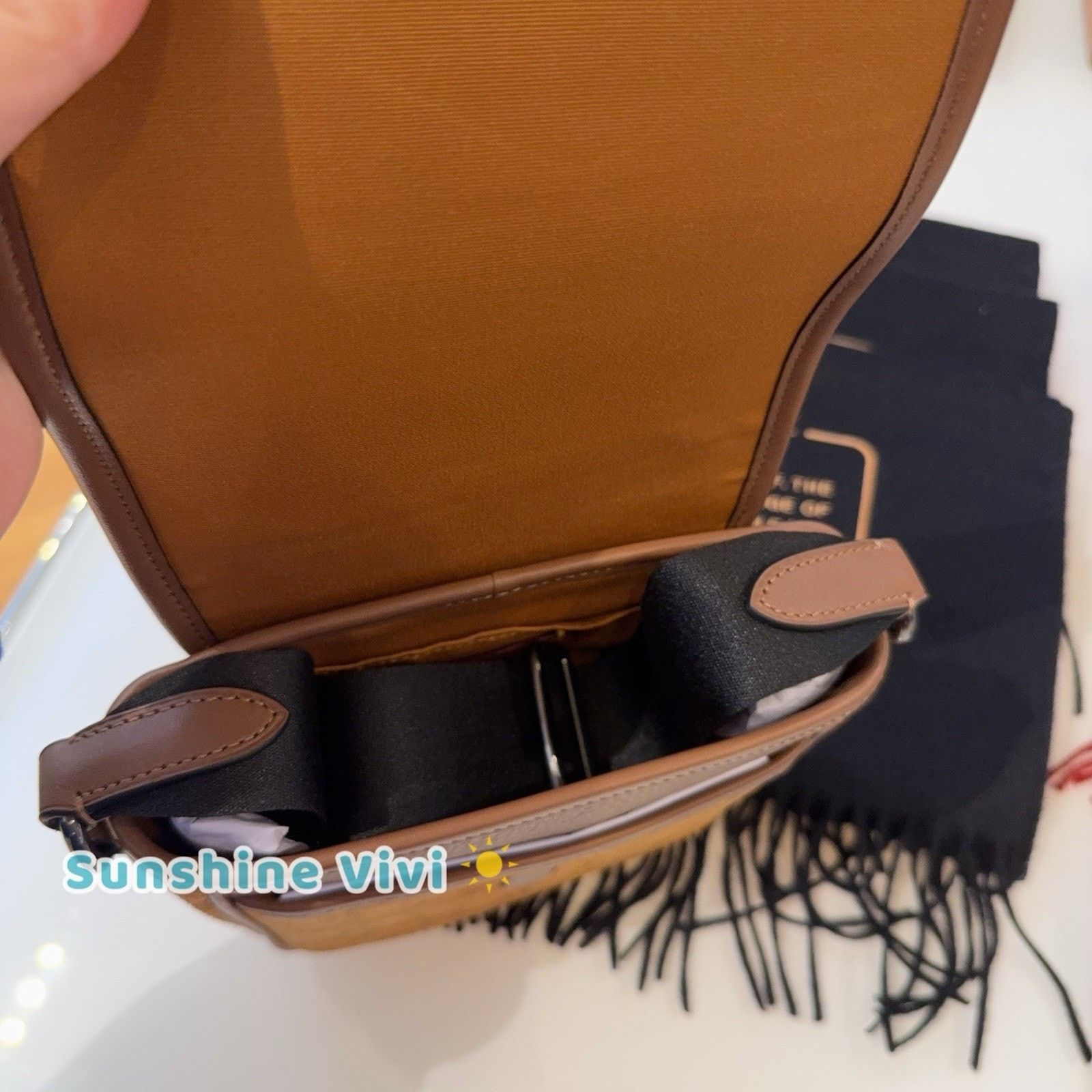 Coach NWT COACH Lucas Crossbody Bag Suede CCF94 Caramel Sable Size ONE SIZE - 4 Thumbnail