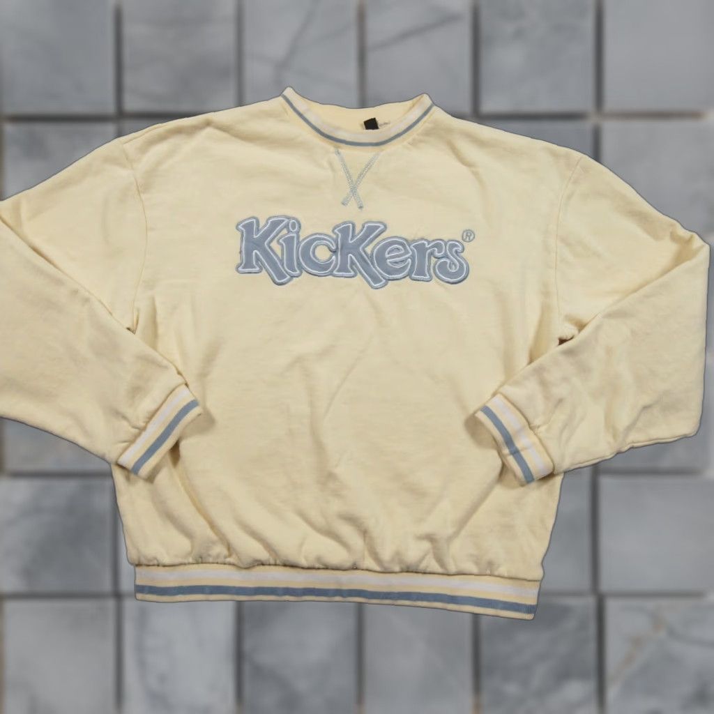 Kickers VINTAGE Kickers Sweatshirt Adult XS Yellow Crewneck Pullover Sweatshirt Unisex Adults XS Yellow Outdoor All Seasons Mens Womens Size US XS / EU 42 / 0 - 1 Thumbnail