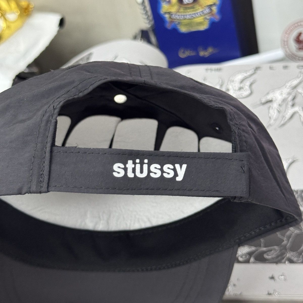 Stussy STUSSY NYLON REFLECTIVE CAP - BLACK Size ONE SIZE - 5 Thumbnail