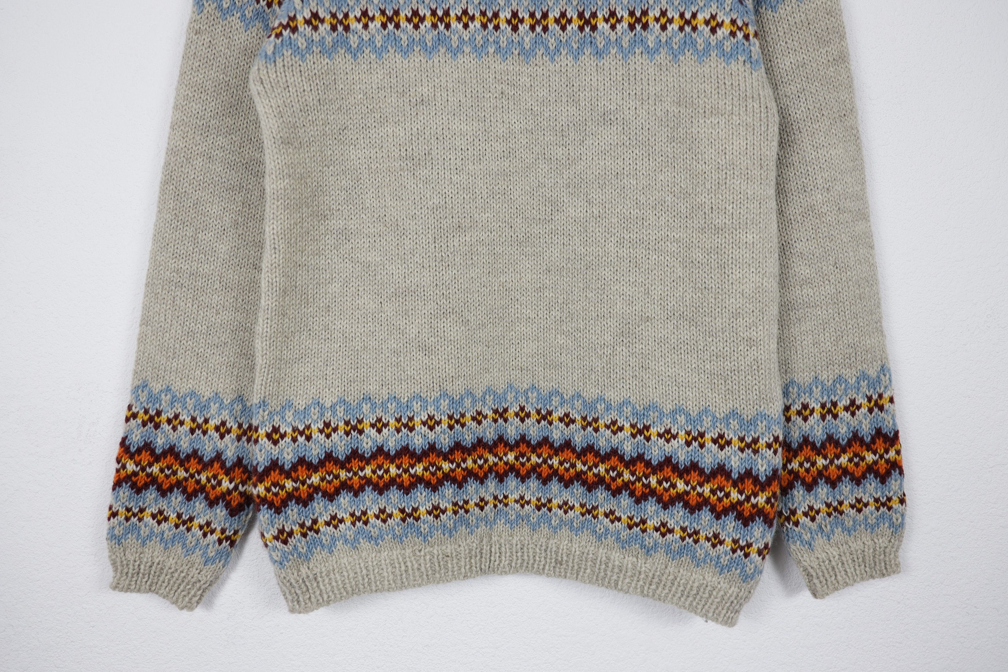 Other Pachamama Handknit Ornament Wool Sweater Avant Garde Size S / US 4 / IT 40 - 11 Thumbnail