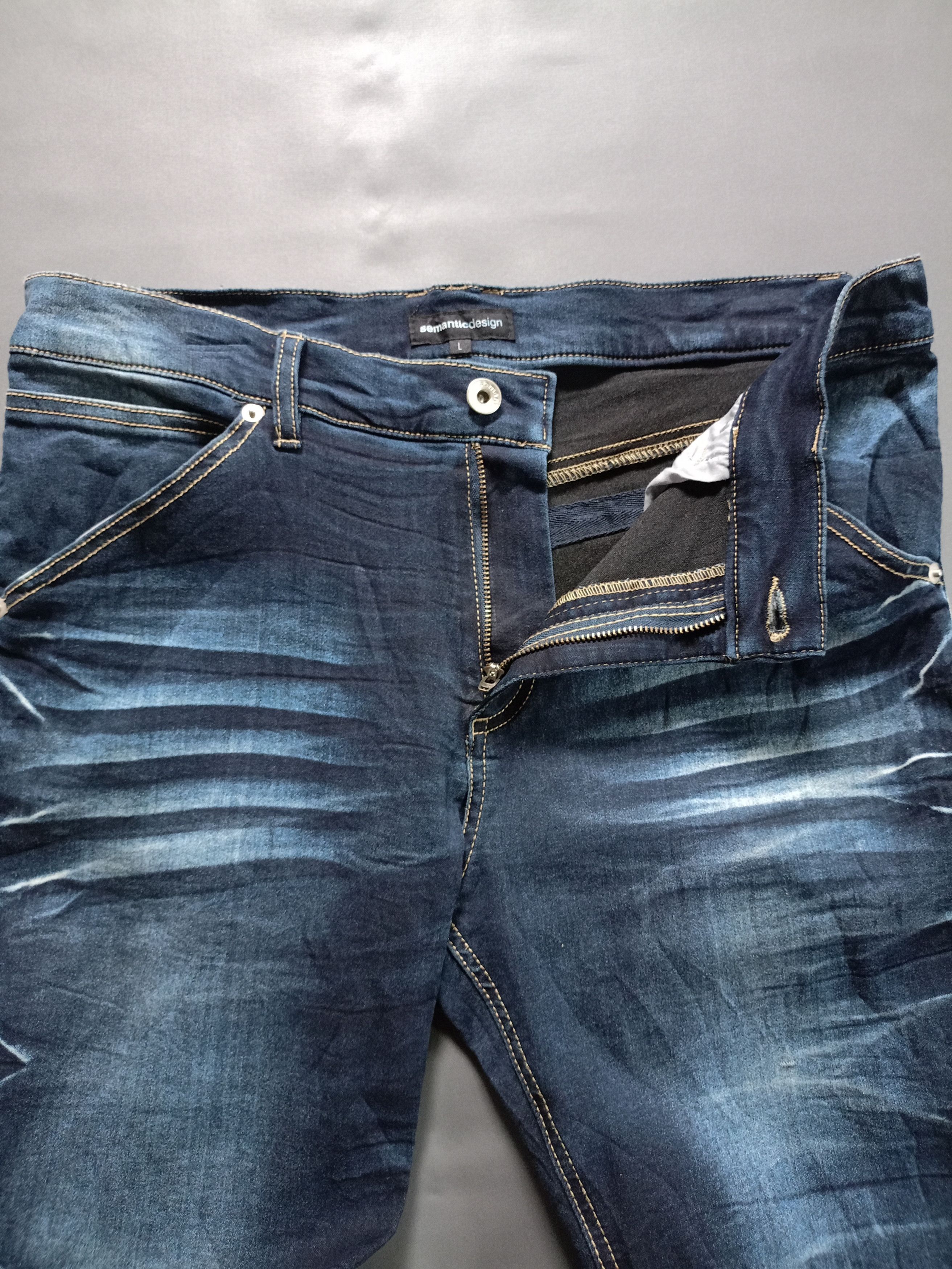 semanticdesign 2000s Semanticdesig Denim Pants Size US 33 - 4 Thumbnail