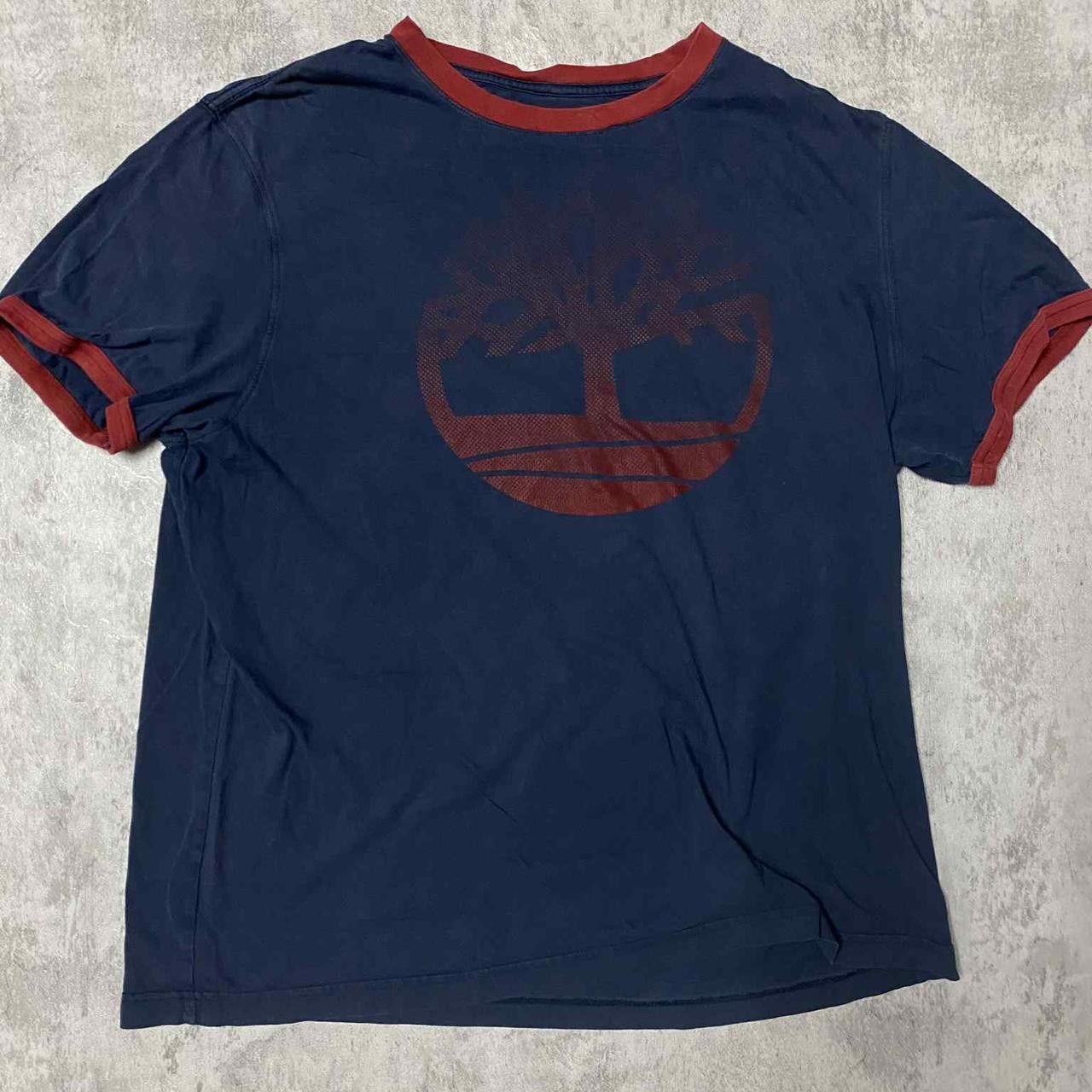 Timberland Navy Timberland tree logo ringer tee Size US XL / EU 56 / 4 - 1 Thumbnail