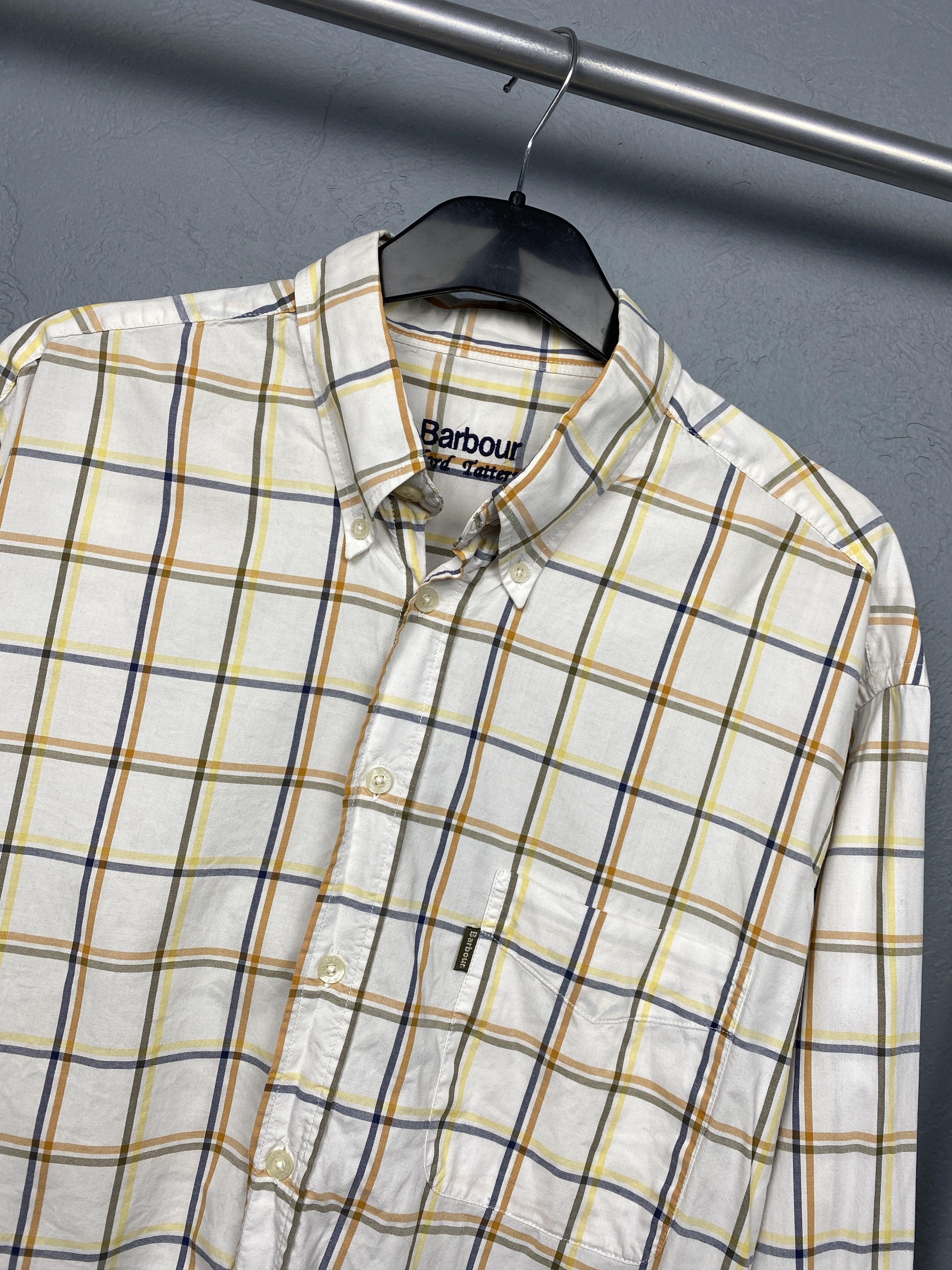 Barbour Barbour Vintage Mens Check Long Sleeve Shirt Size US XL / EU 56 / 4 - 2 Thumbnail