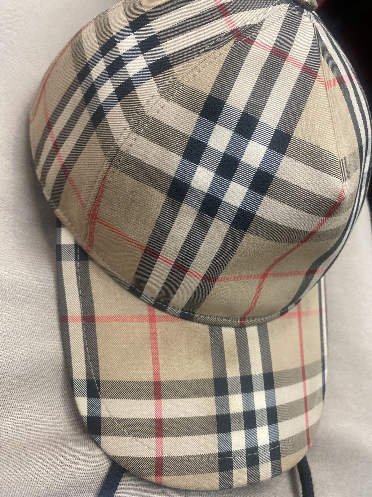 image of Burberry Cap in Brown, Men's