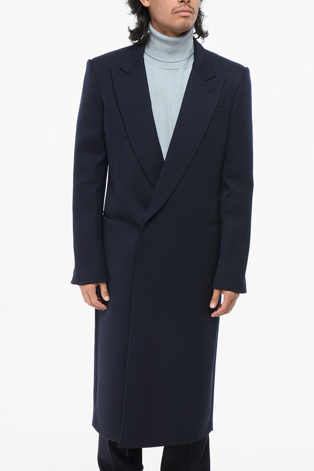 og1mm0925 Wool Coat in Blue
