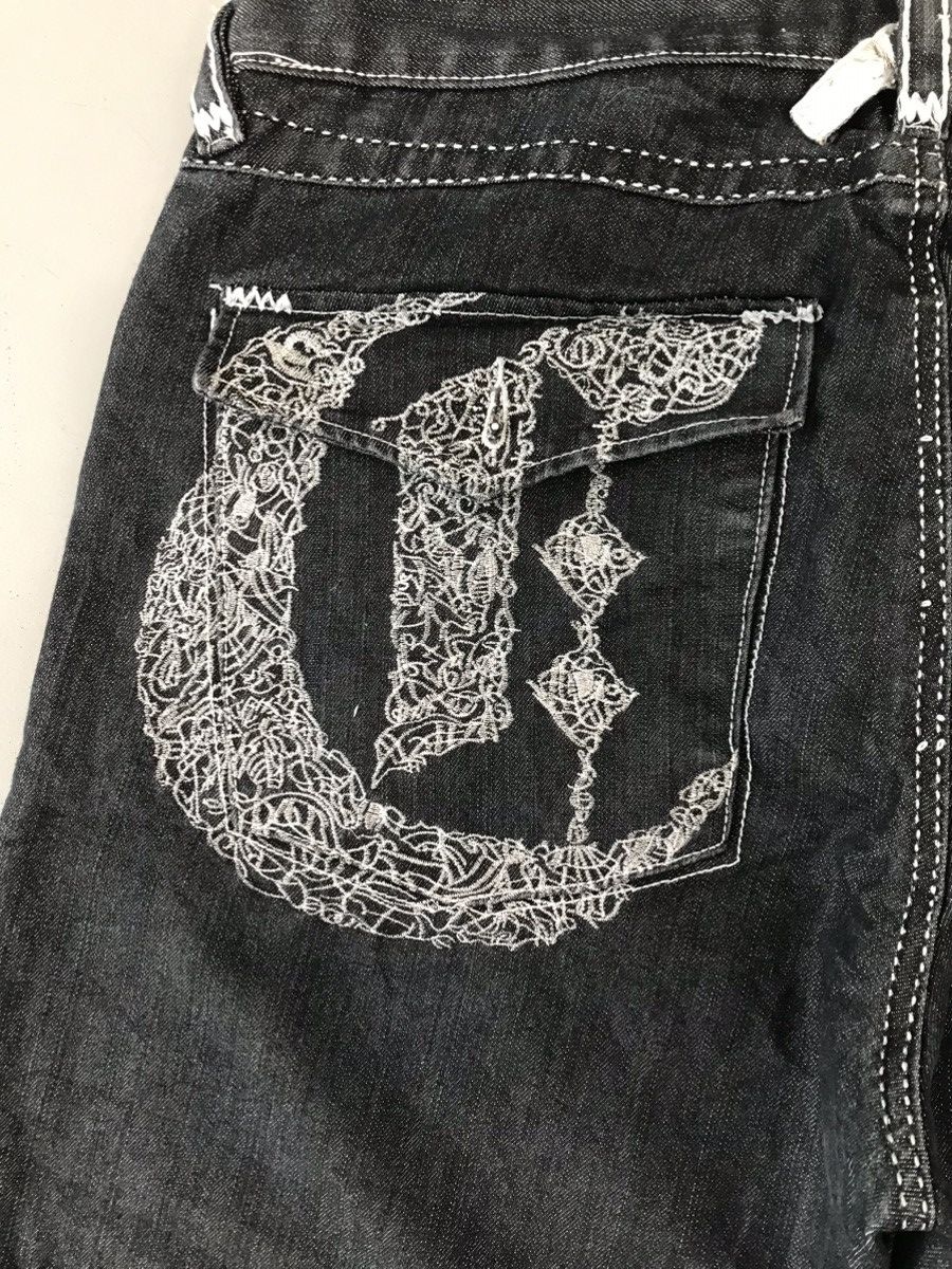 JNCO × Southpole × Vintage Crazy vintage embroidered gao denim jort Size US 40 / EU 56 - 11 Thumbnail