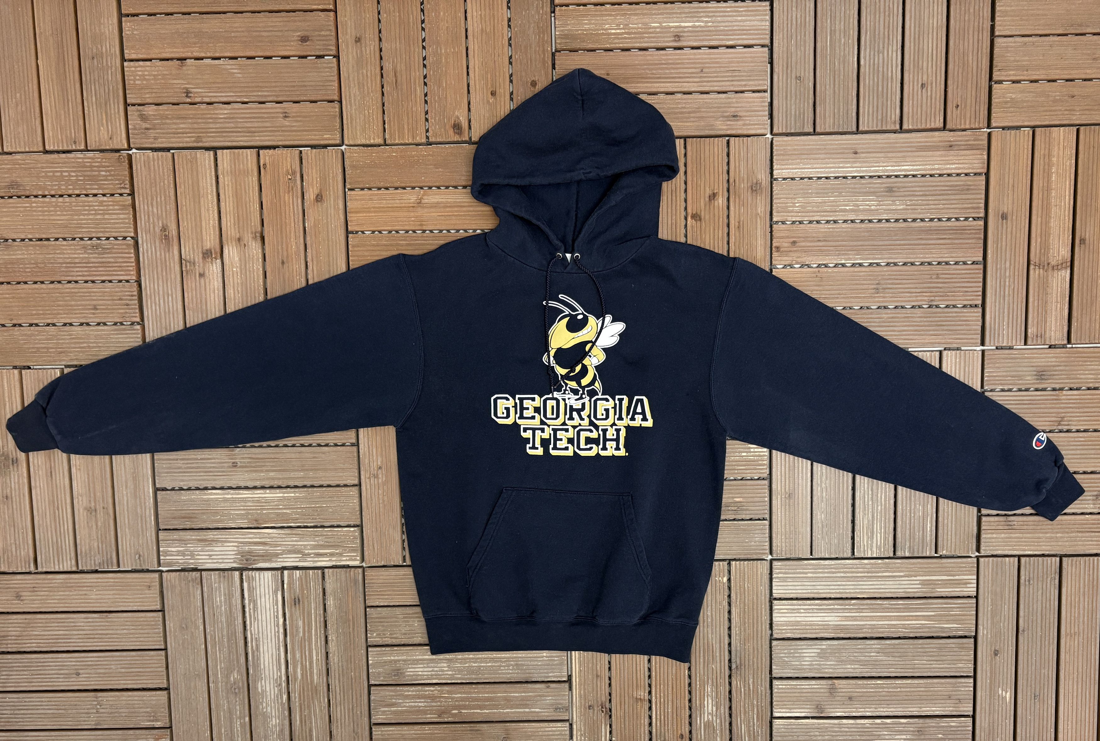 Vintage Georgia Tech Yellow Jackets Vintage Blue Hoodie Sweater Size US S / EU 44-46 / 1 - 5 Thumbnail