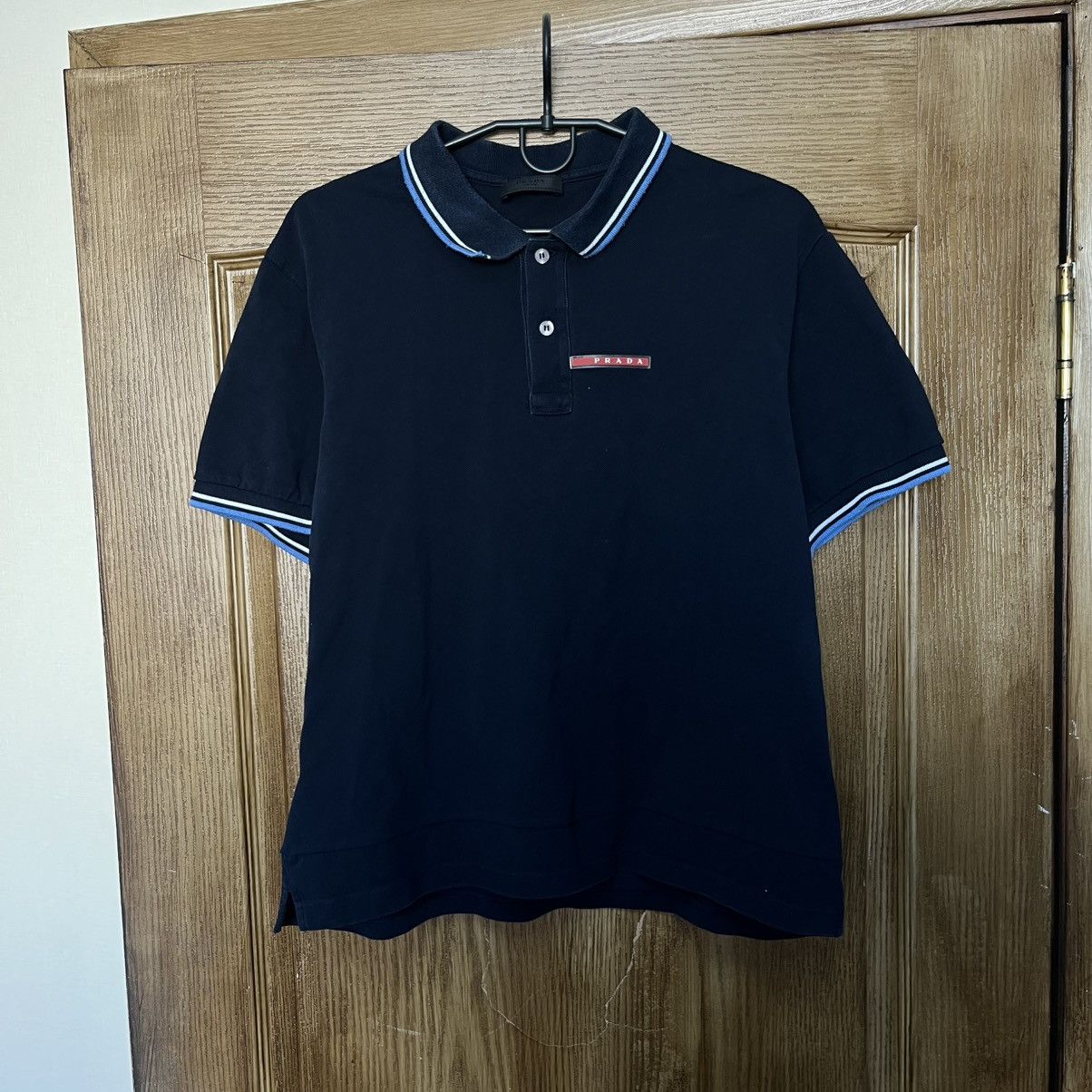 Prada Vintage Prada Polo T-Shirt Luxury Size US XXL / EU 58 / 5 - 1 Thumbnail