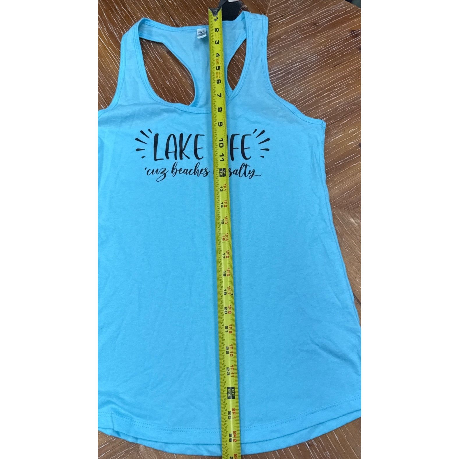 Next Level Lake Life Womens Blue Racerback Tank Top S By Next Level Size S / US 4 / IT 40 - 5 Thumbnail