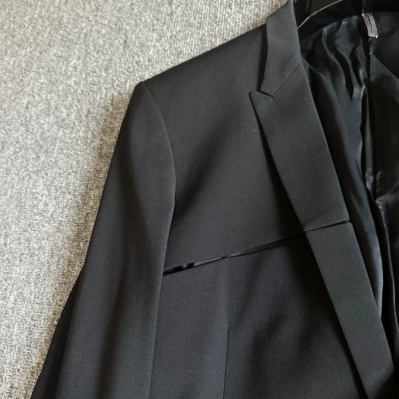 Dior Dior Small sword collar, knife-cut hole, wool suit, jacket Size US M / EU 48-50 / 2 - 4 Thumbnail